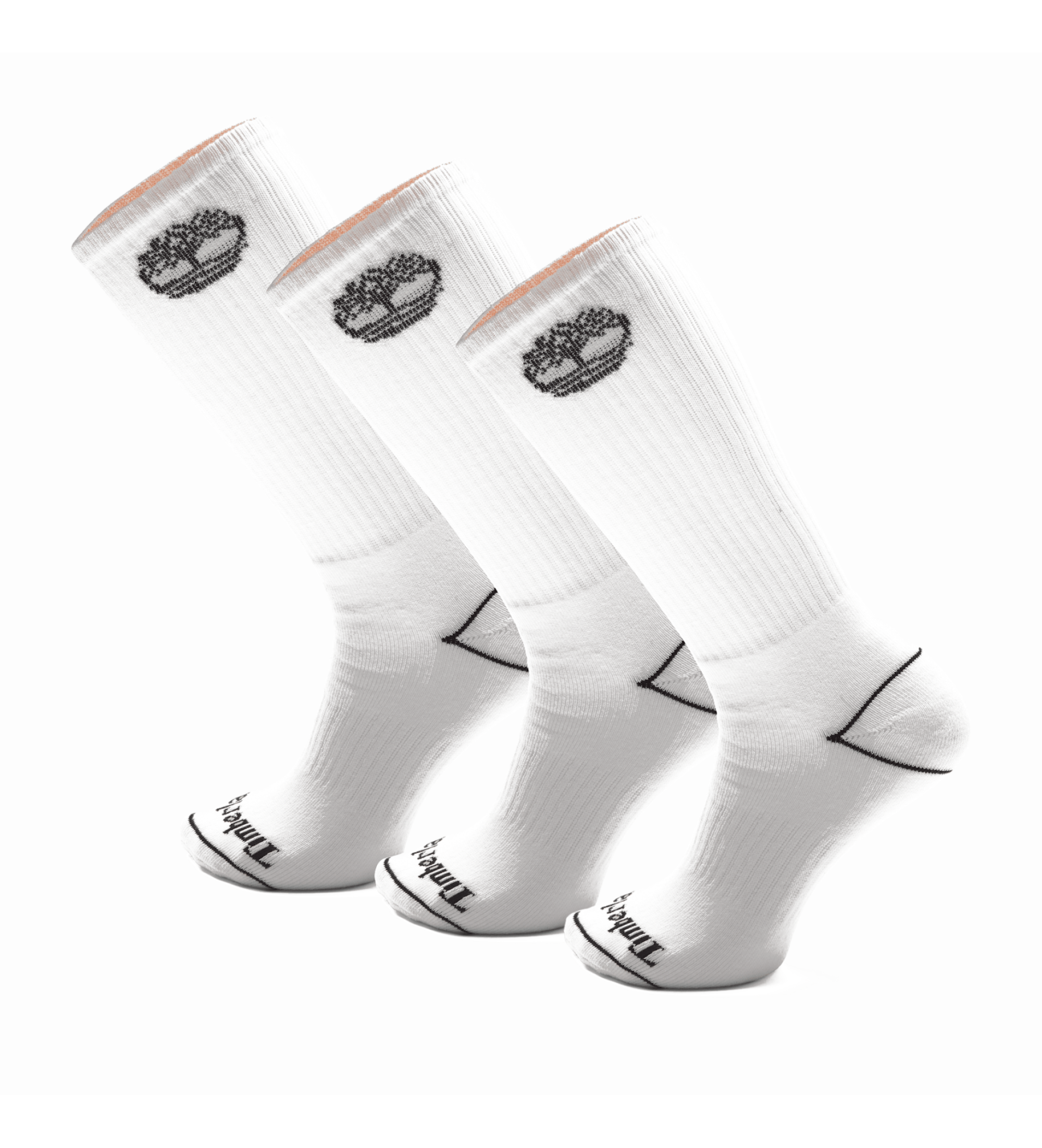 Timberland Sæt med 3 par Bowden-strømper, hvide Timberland Sæt med 3 par Bowden-strømper, hvide