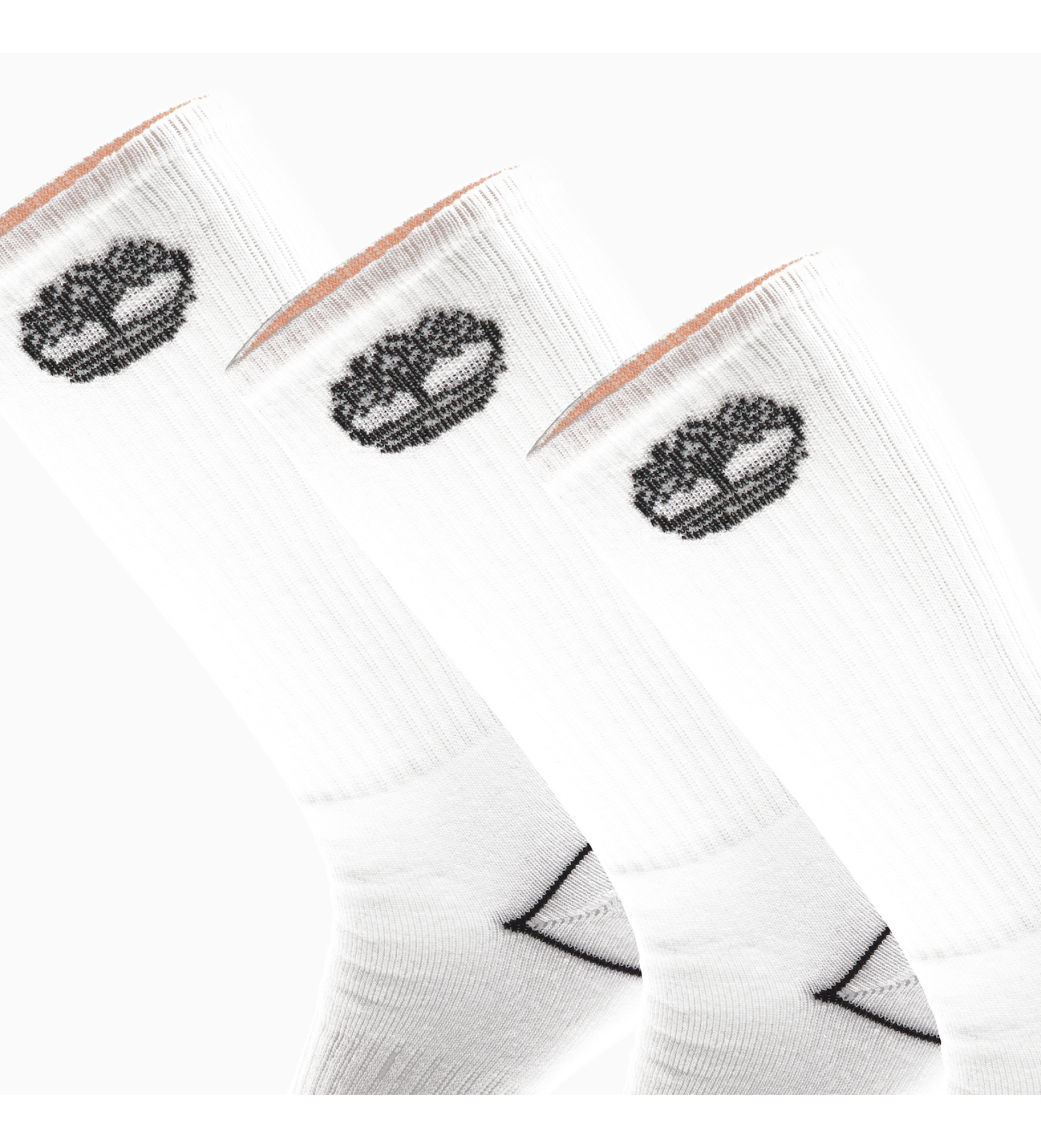 Timberland Sæt med 3 par Bowden-strømper, hvide Timberland Sæt med 3 par Bowden-strømper, hvide