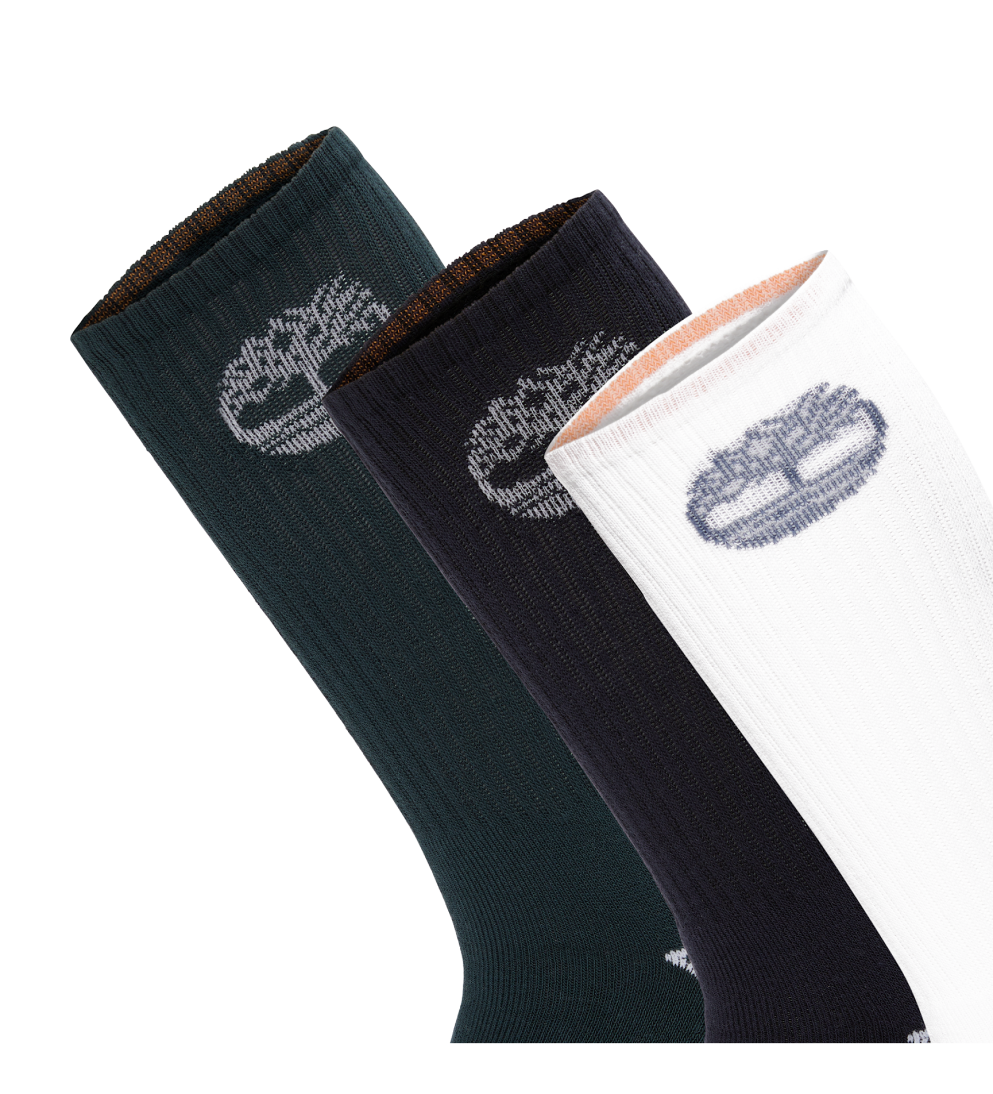 Timberland Sæt med 3 par Bowden-strømper, grøn, navy, hvid Timberland Sæt med 3 par Bowden-strømper, grøn, navy, hvid