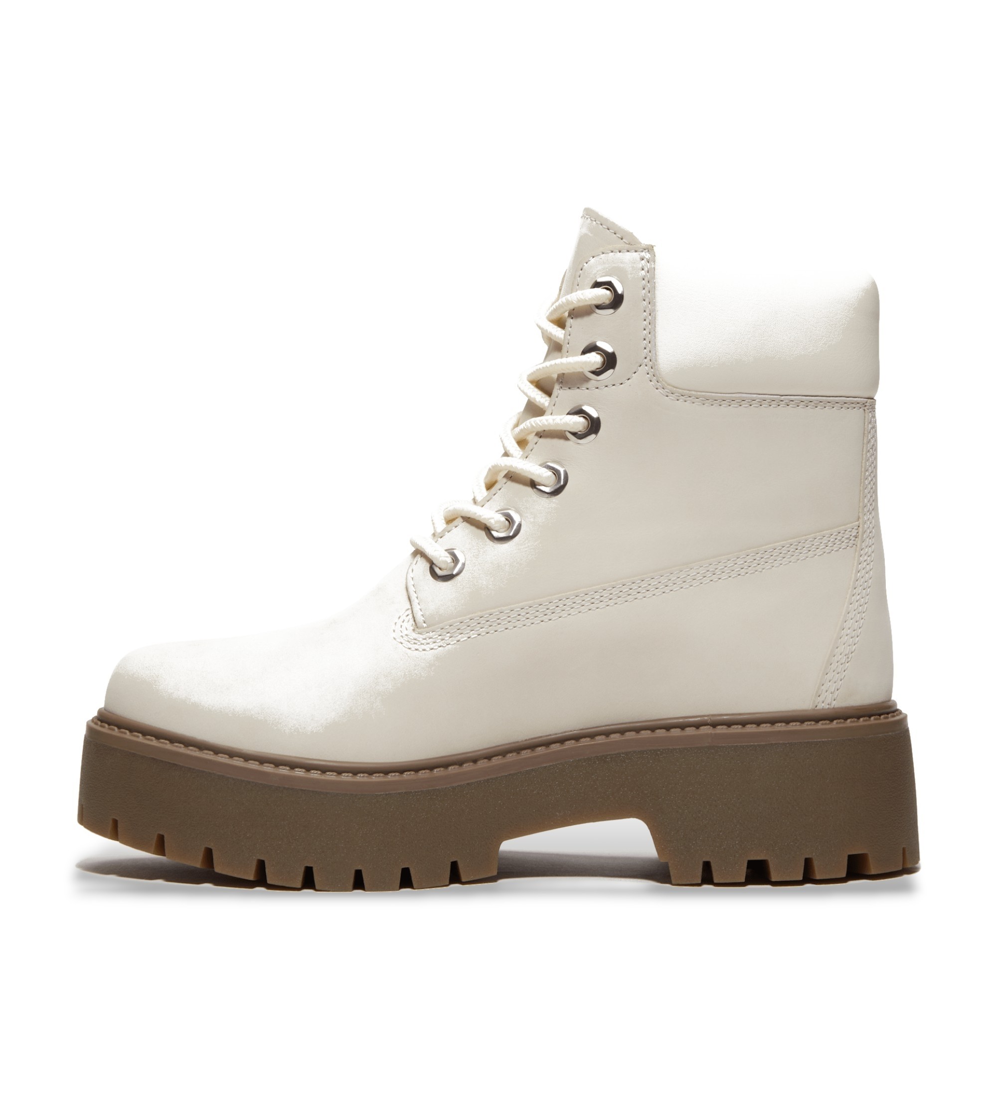 Timberland Stone Street grey waterproof leather boots with platform 6 