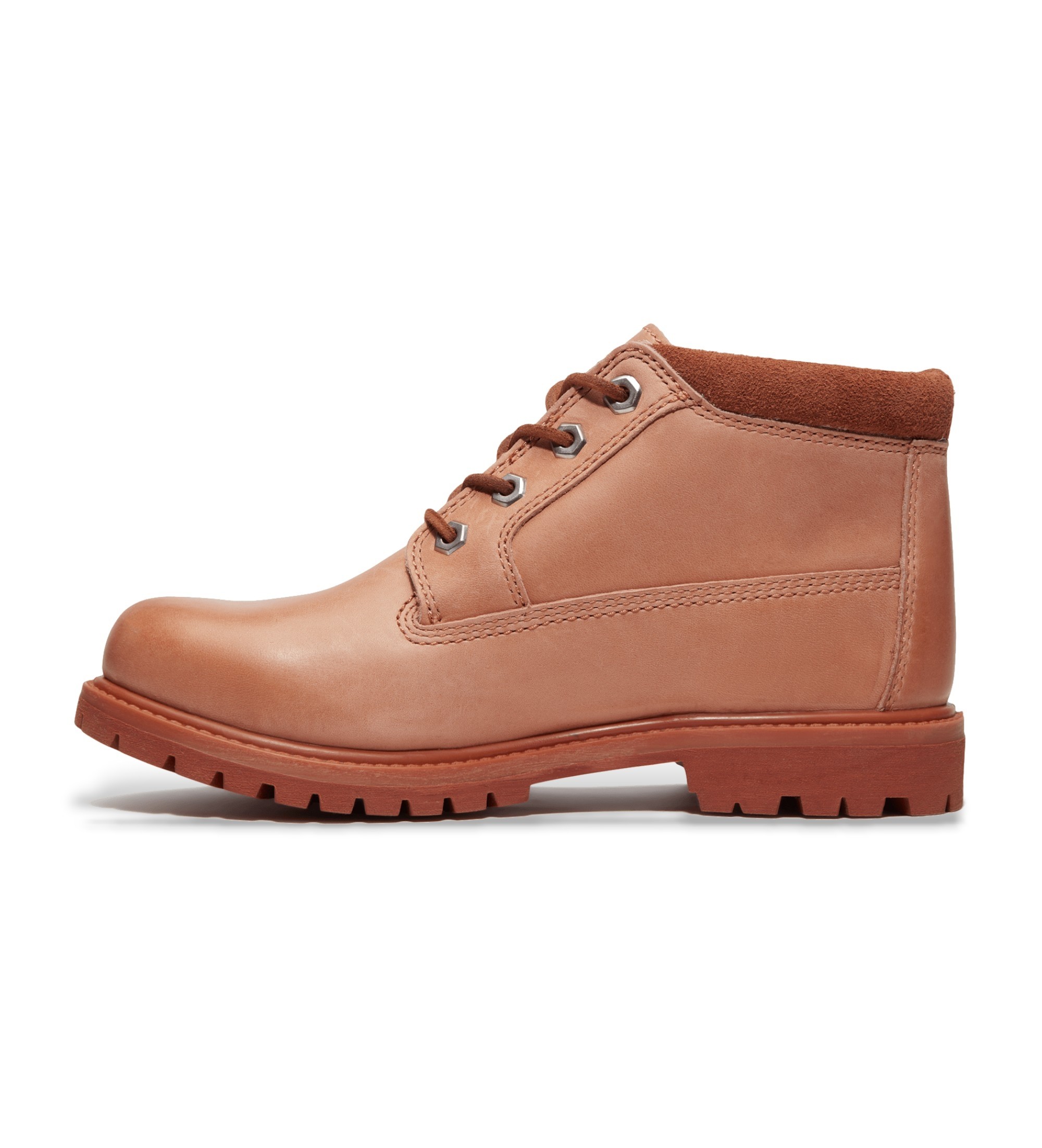 Timberland Nellie roter wasserdichter Chukka-Stiefel aus Leder zum Schnren im mittleren Bereich