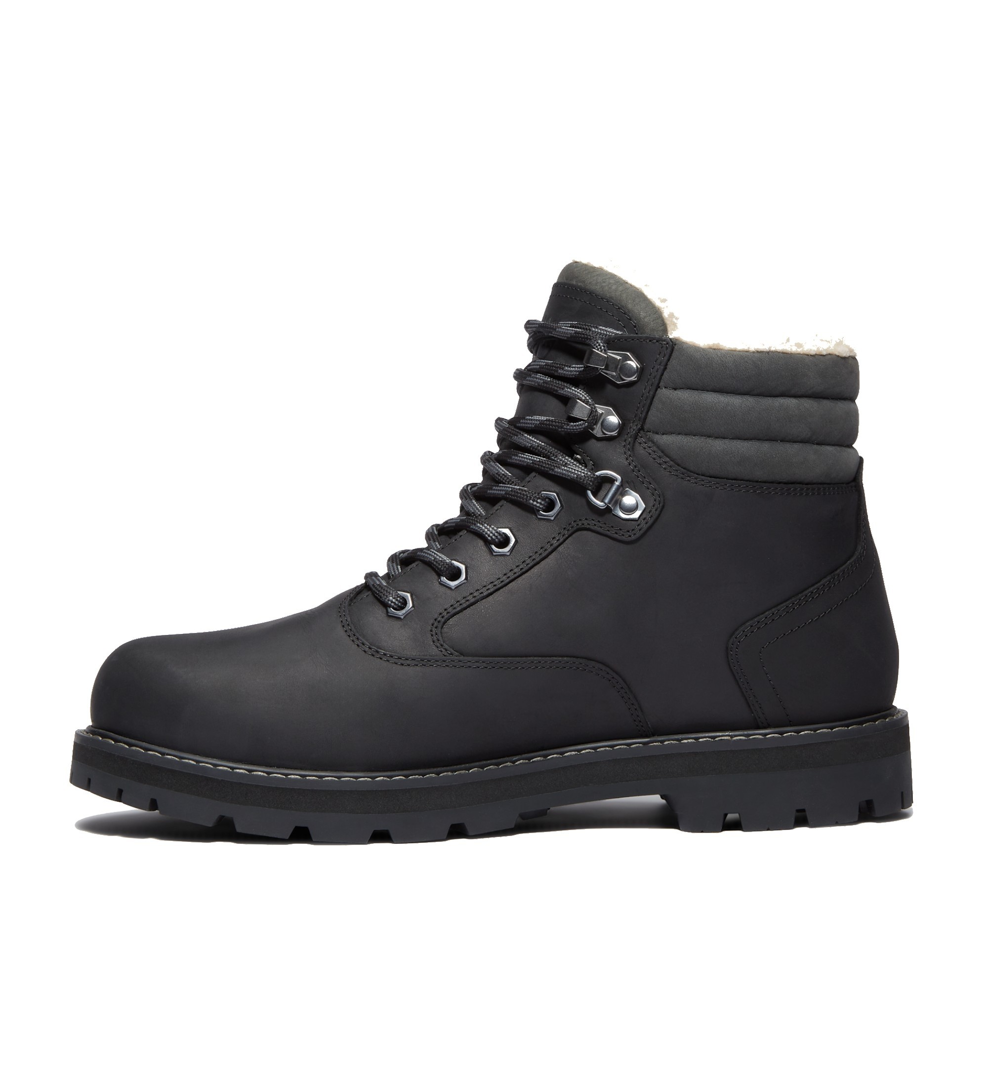 Timberland Britton Road Bottes en cuir impermables avec doublure chaude Noir