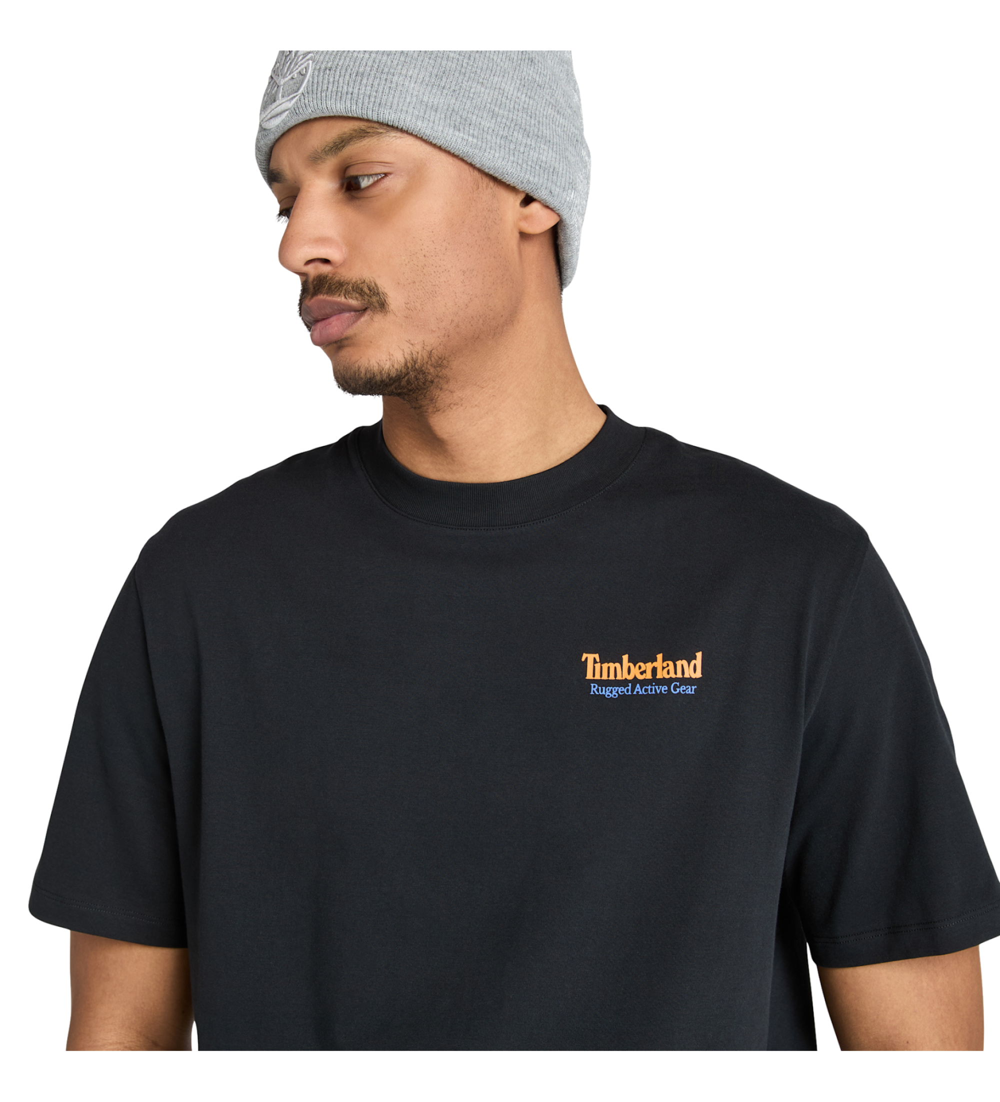 Timberland Rugged Active Gear back graphic T-shirt sort