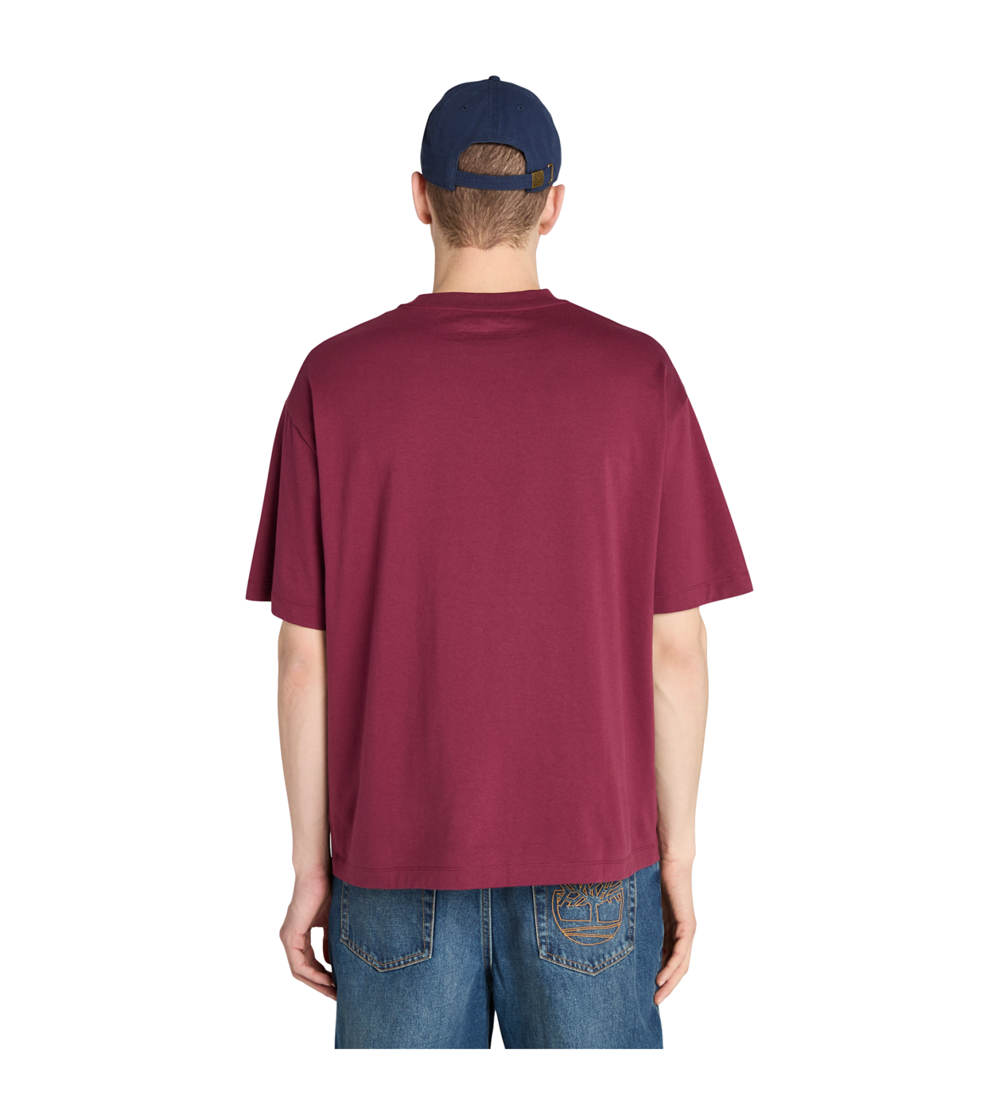 Timberland T-shirt  logo Hampton bordeaux