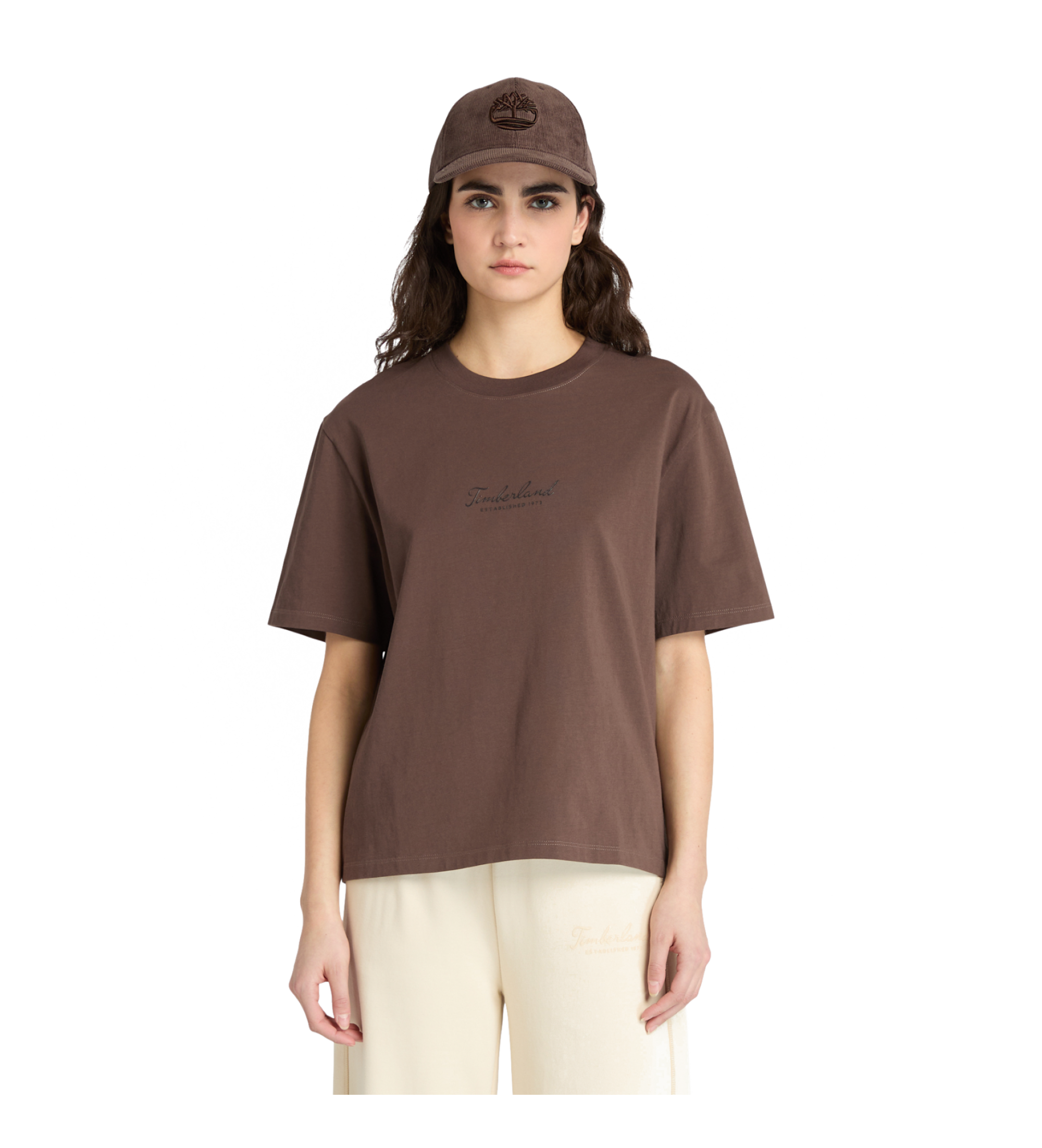 Timberland T-shirt Lush Comfort brązowy