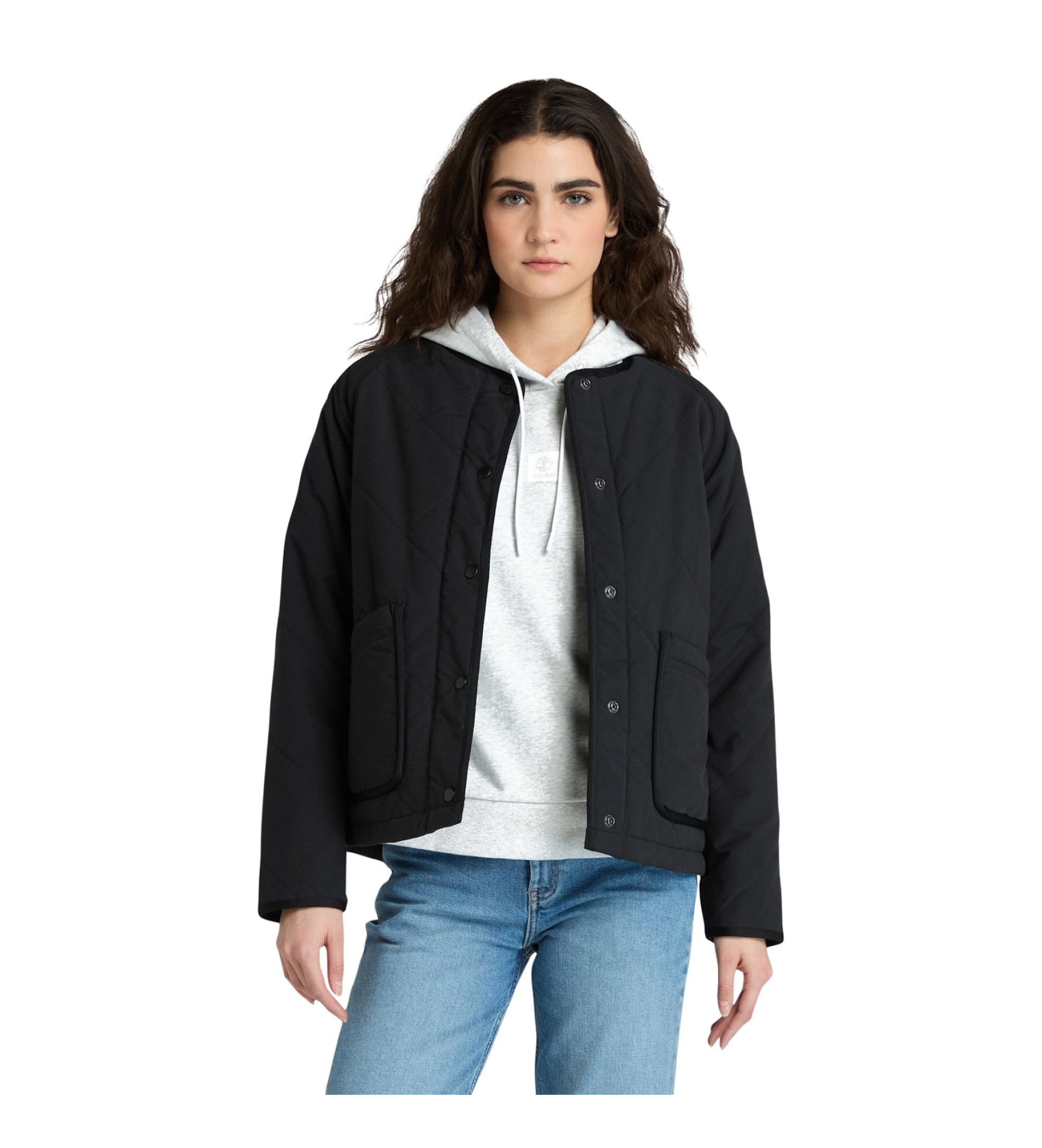 Timberland Giacca nera imbottita, impermeabile e resistente Timberland Giacca nera imbottita, impermeabile e resistente