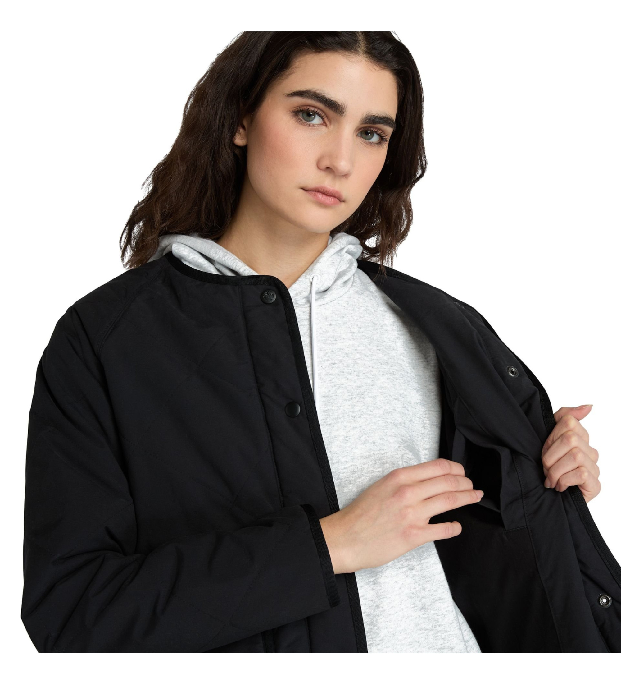 Timberland Giacca nera imbottita, impermeabile e resistente Timberland Giacca nera imbottita, impermeabile e resistente