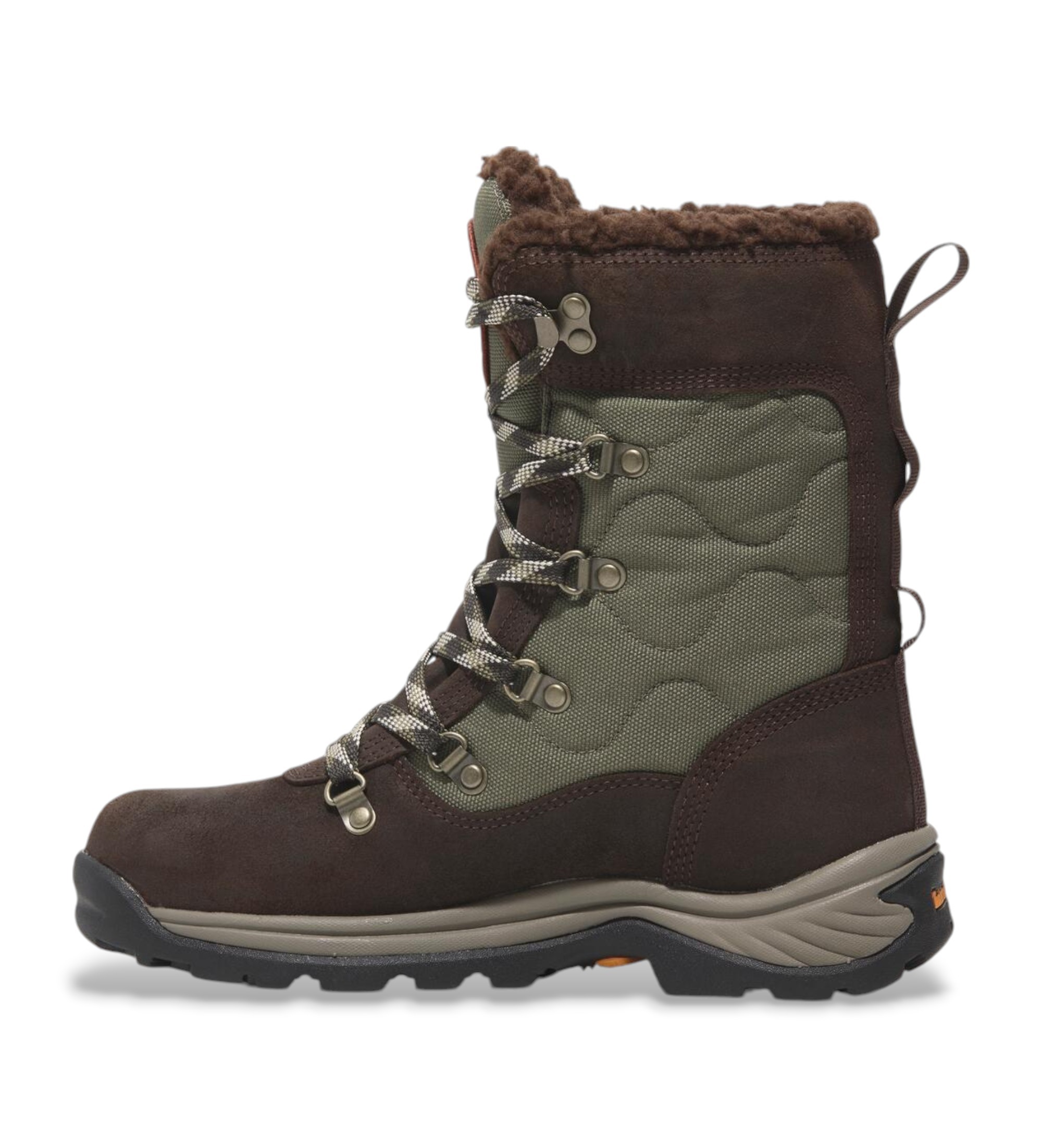 Timberland Chocorua vandtætte high top snowboardstøvler med snørebånd, mørkebrune  