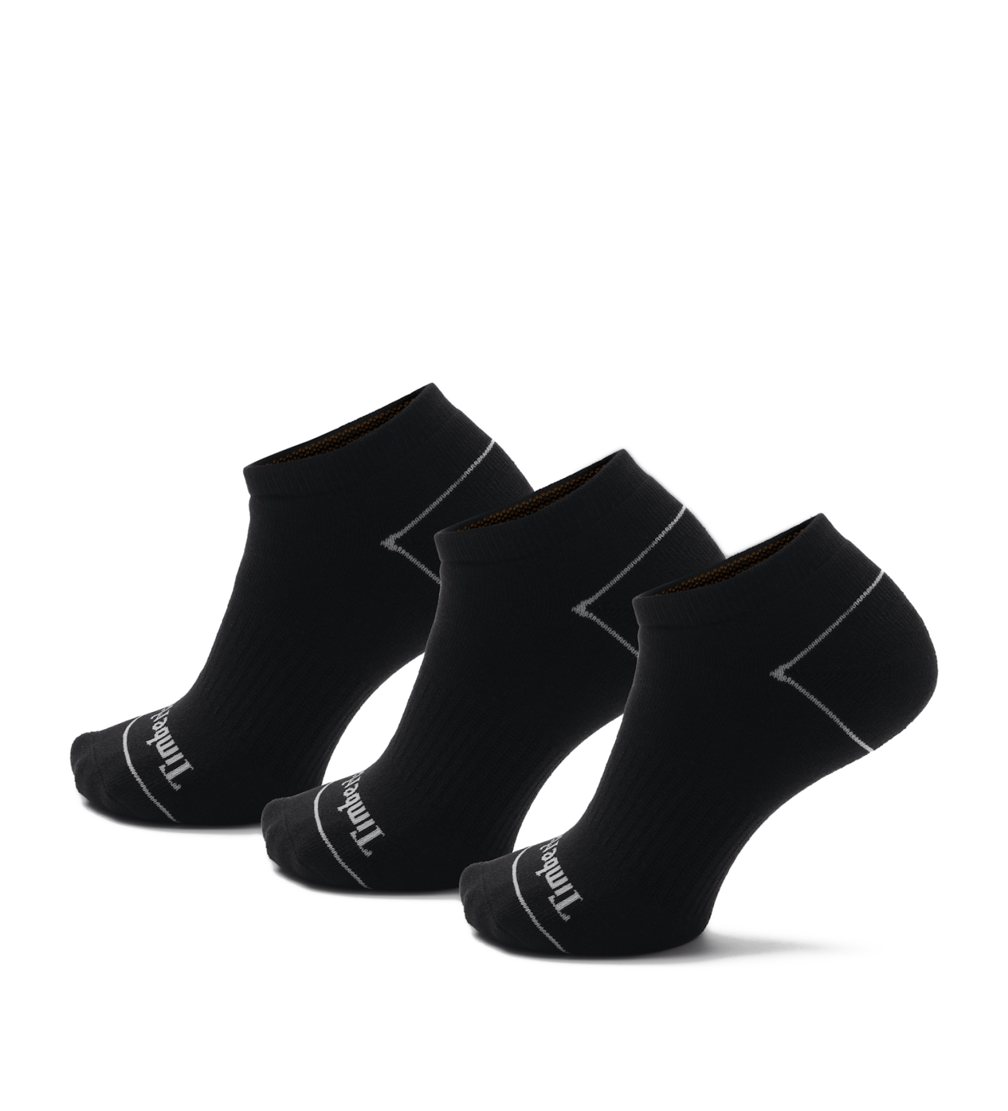 Timberland Conjunto de 3 pares de meias pretas Bowden invisveis acolchoadas