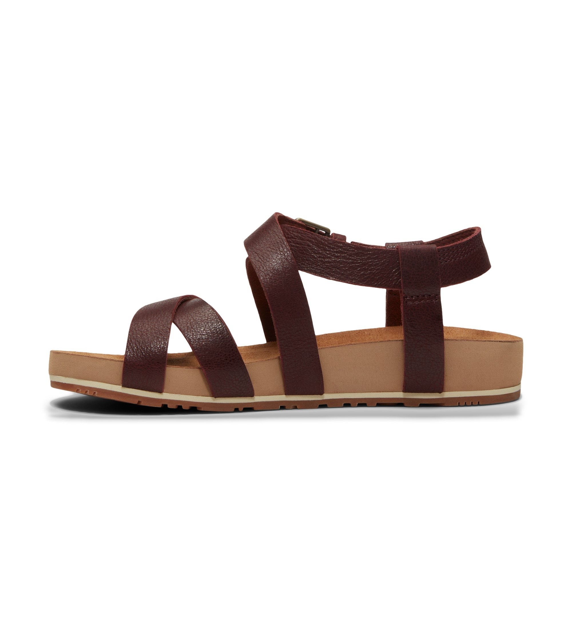 Timberland Malibu Waves burgundy leather sandals