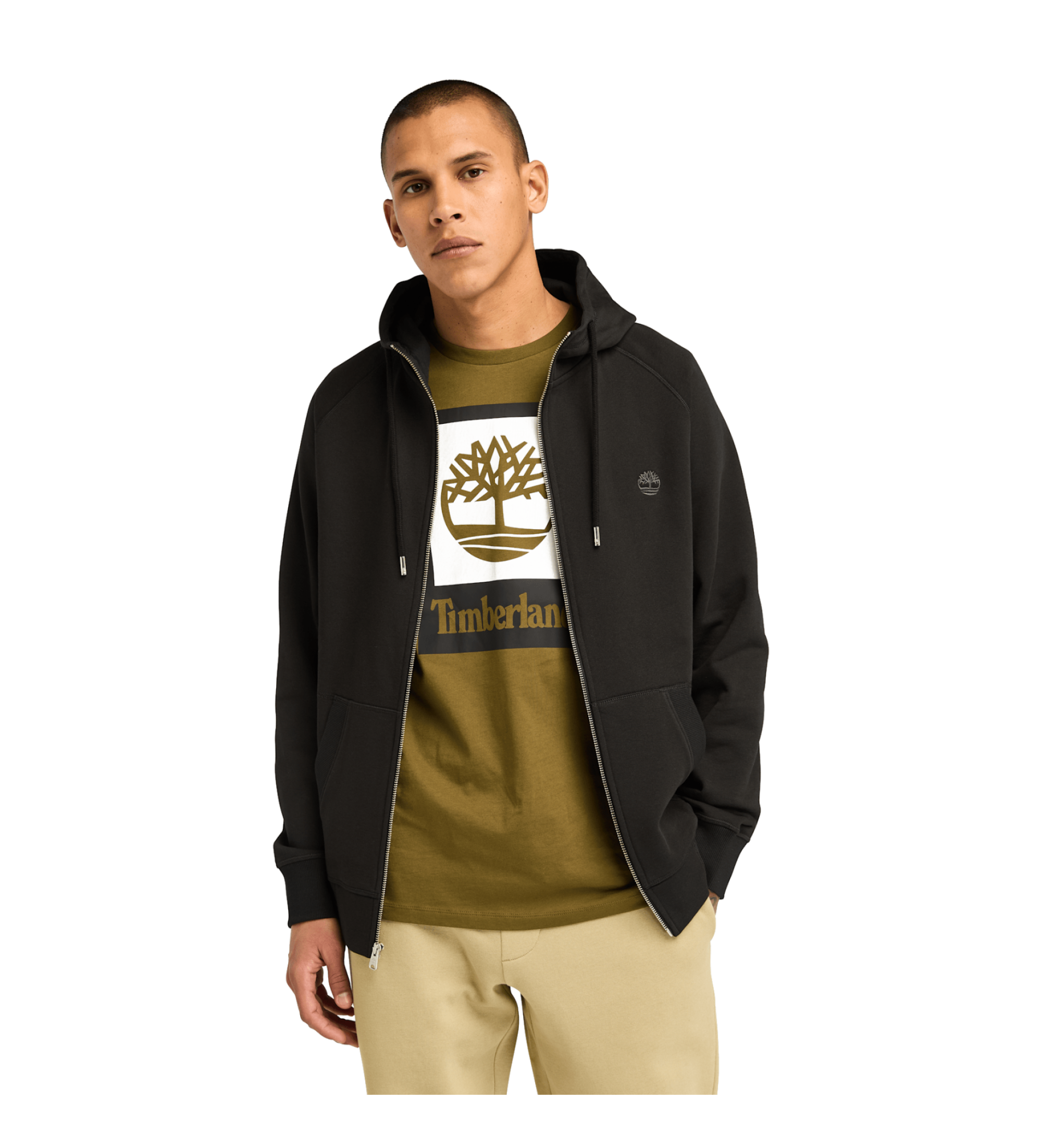 Timberland Felpa con cappuccio nera Exeter River
