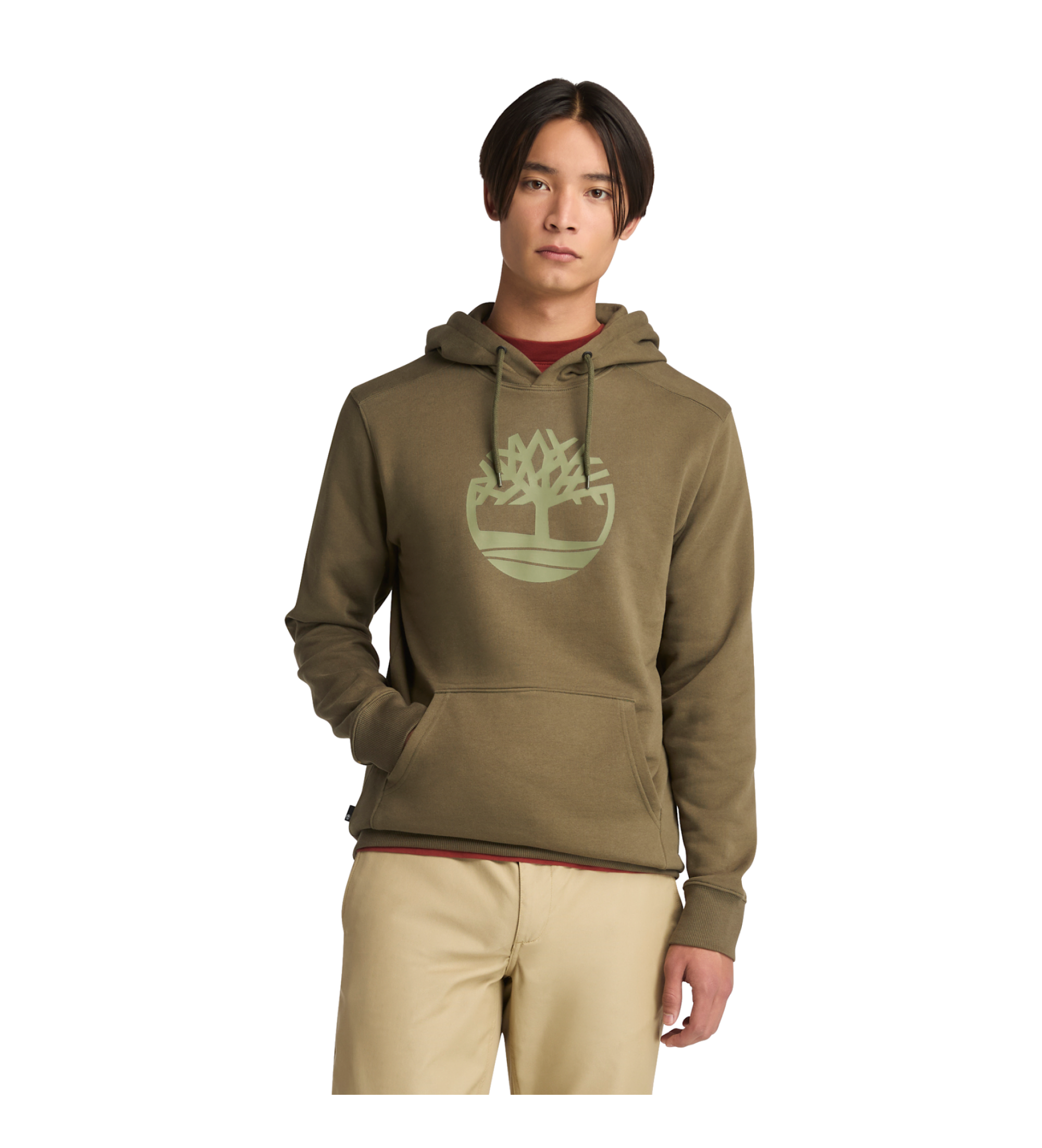 Timberland Logo de la rivire Kennebec - Sweat  capuche en forme d'arbre - vert