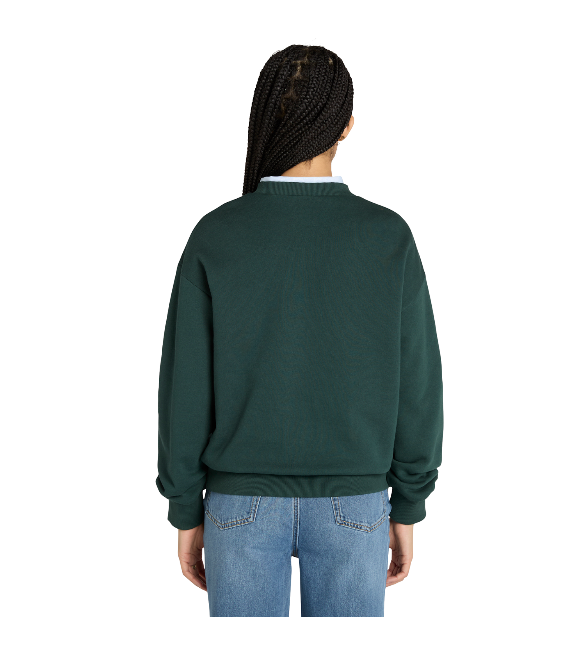Timberland Sweatshirt med grn brstet ryg