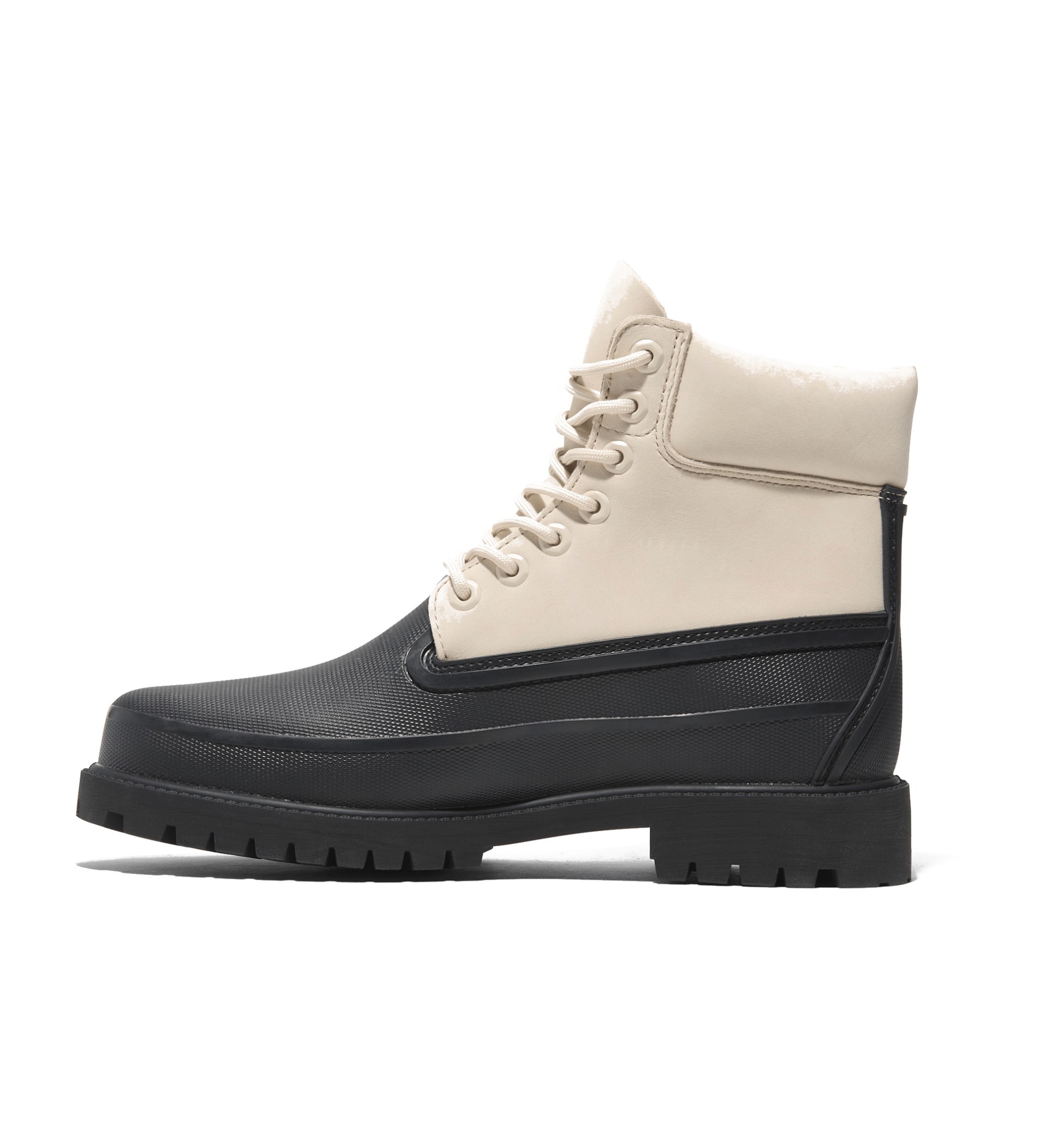 Timberland Waterdichte leren laarzen met vetersluiting 6 Inch wit, zwart