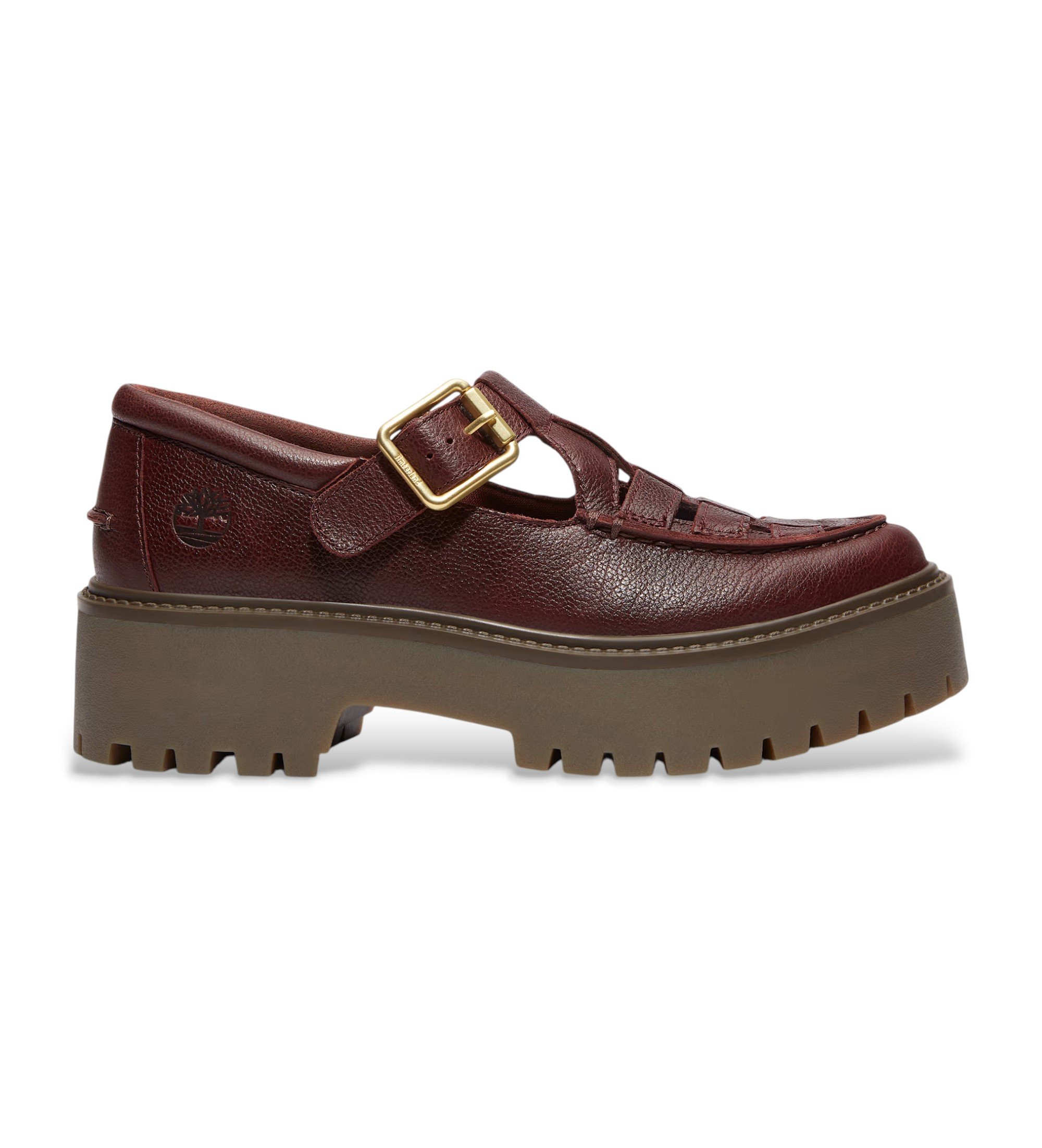 Timberland Sandali in pelle marrone bordeaux Stone Street