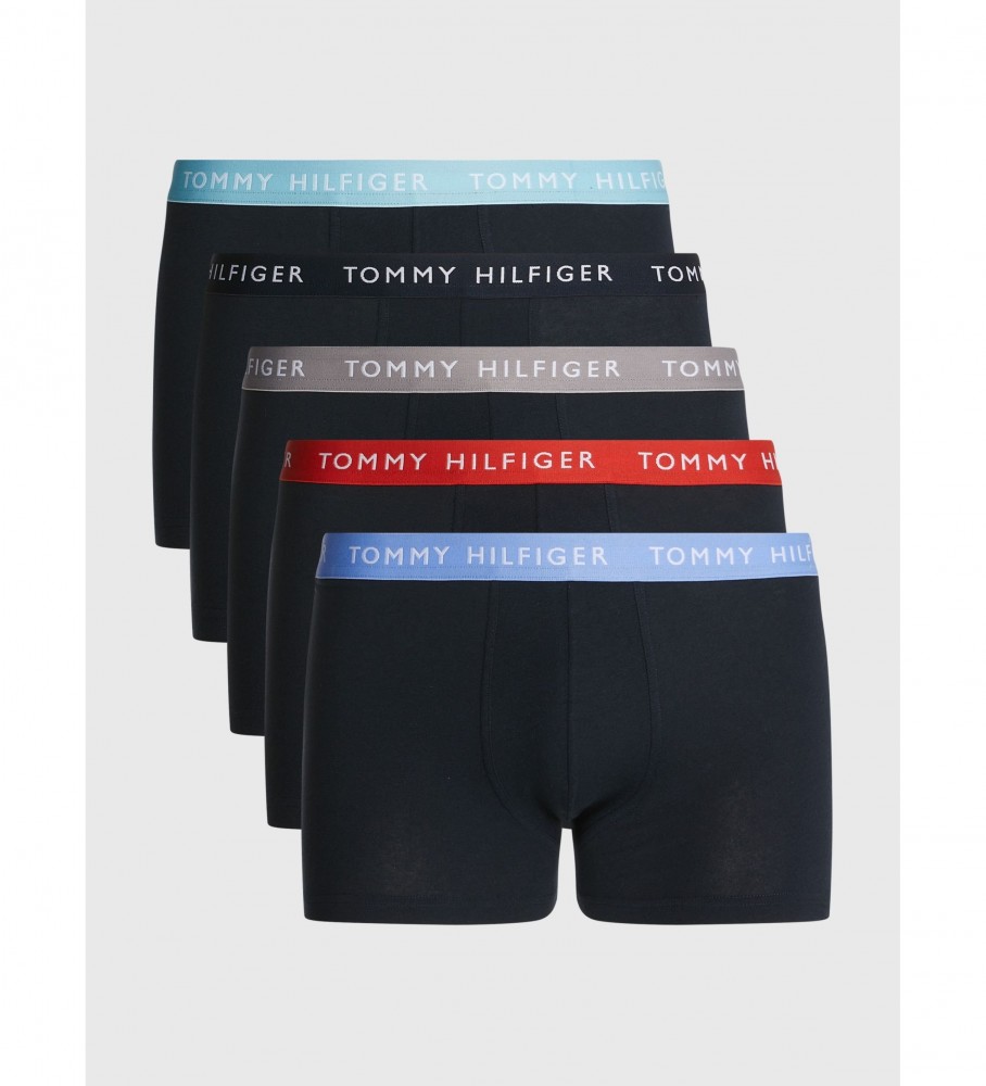 Tommy Hilfiger Lot de 5 boxers de couleur marine