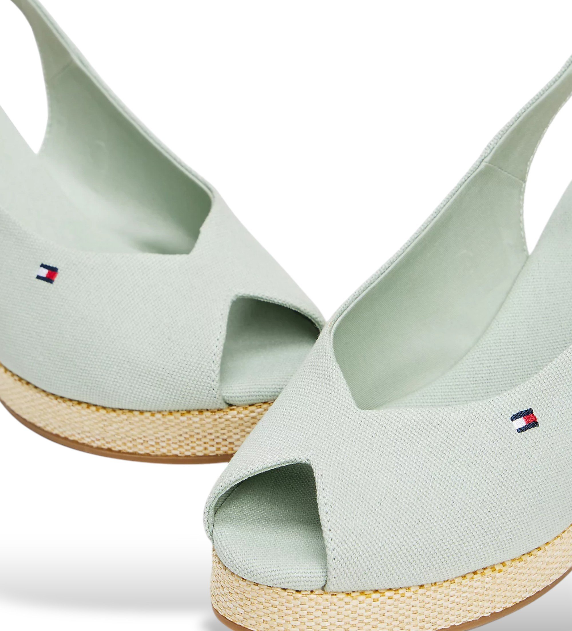 Alpargatas Plataforma Alpargatas CuÃ±a Verdes Tommy Hilfiger