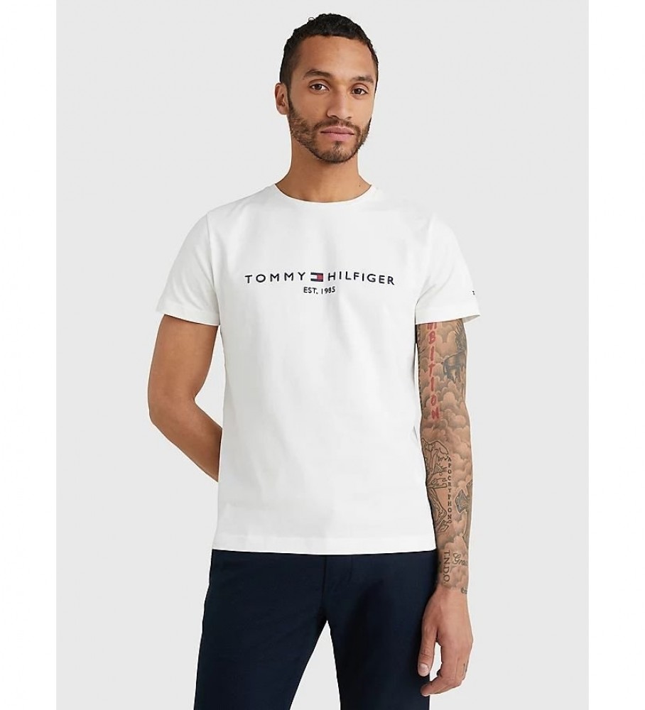 Tommy Hilfiger T-shirt com o logotipo do núcleo branco