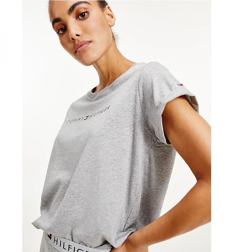 100% algodón para mujer loungwear Tommy Hilfiger Logo Camiseta de algodón UW0UW01618