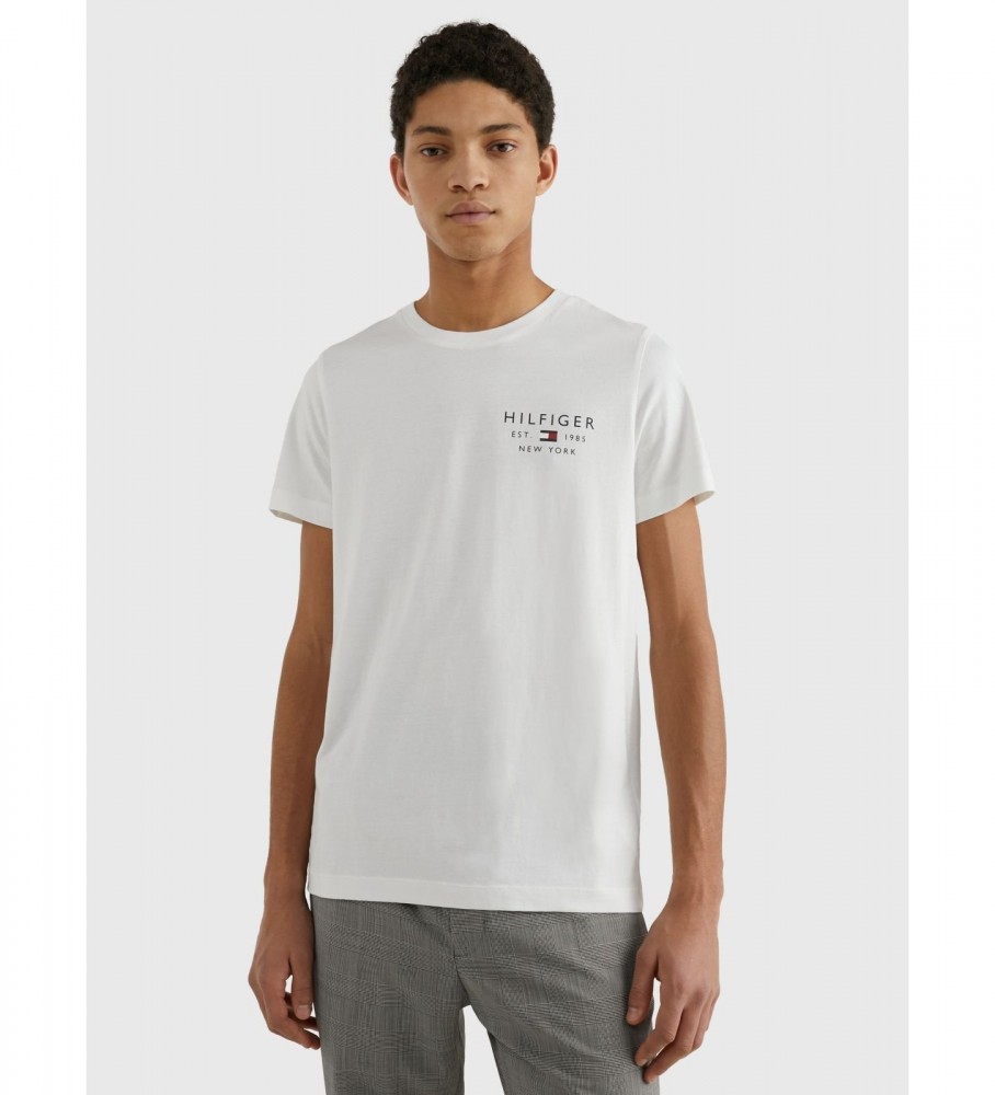 Tommy Hilfiger T-shirt sottile con logo bianca