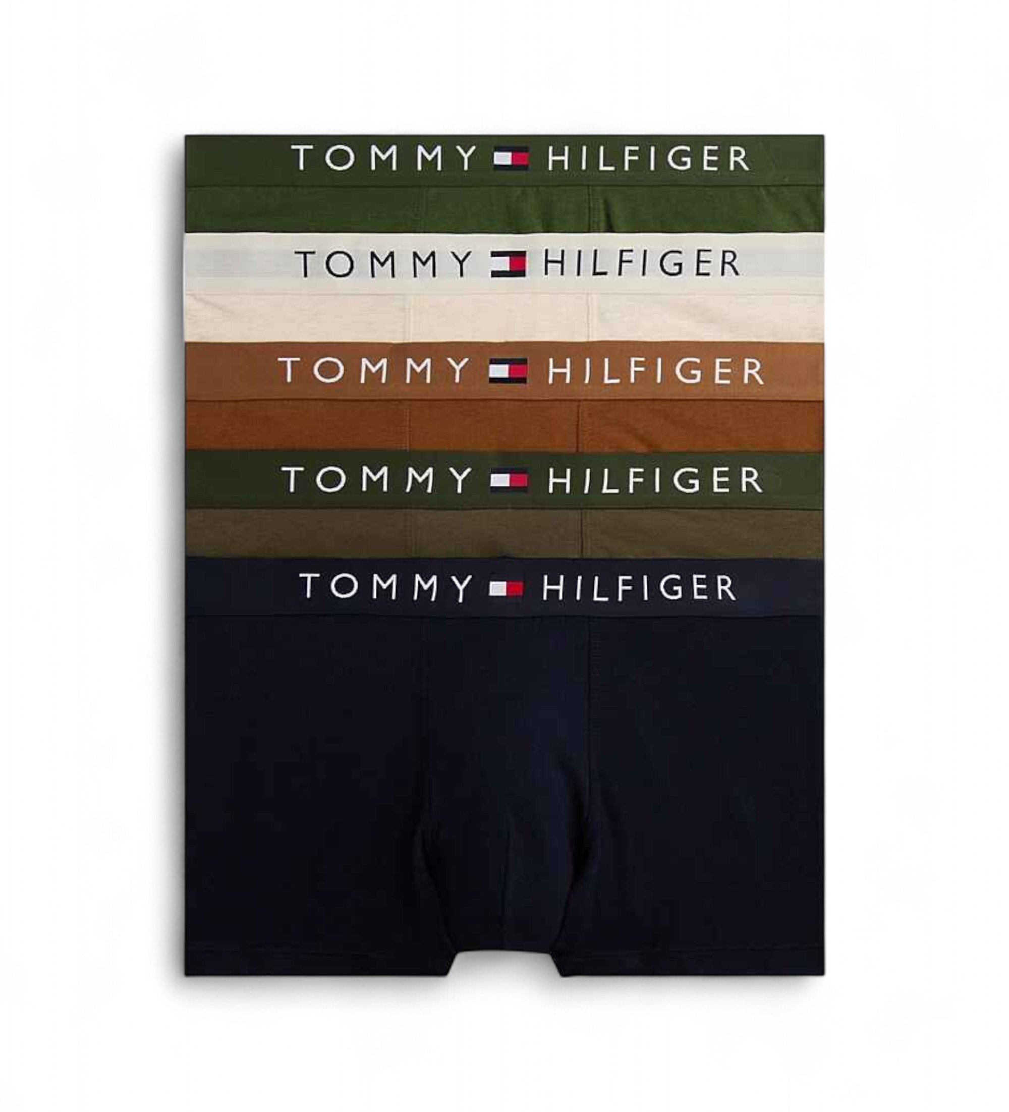 Tommy Hilfiger Lot de 5 caleçons originaux multicolores Tommy Hilfiger Lot de 5 caleçons originaux multicolores