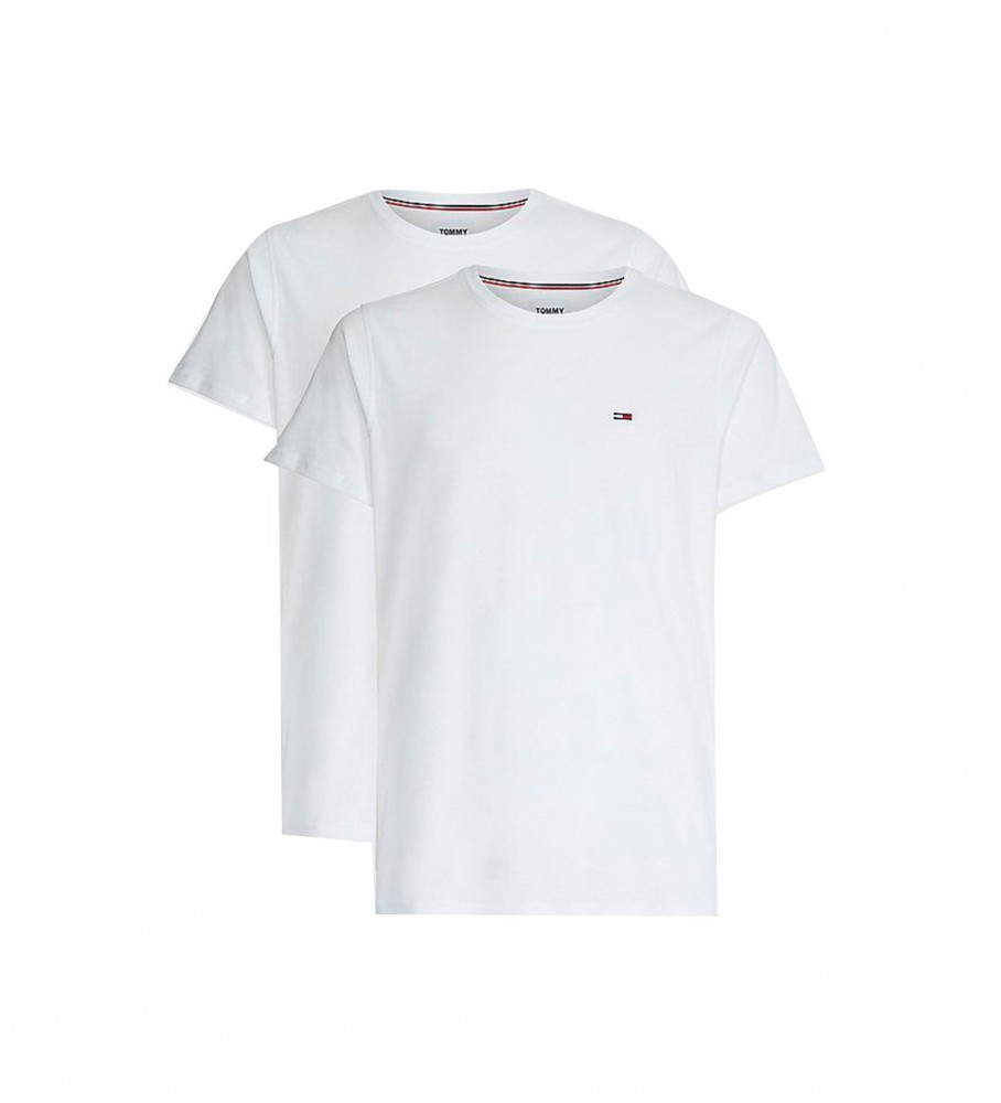 Tommy Jeans Pack of two white slim fit t-shirts
