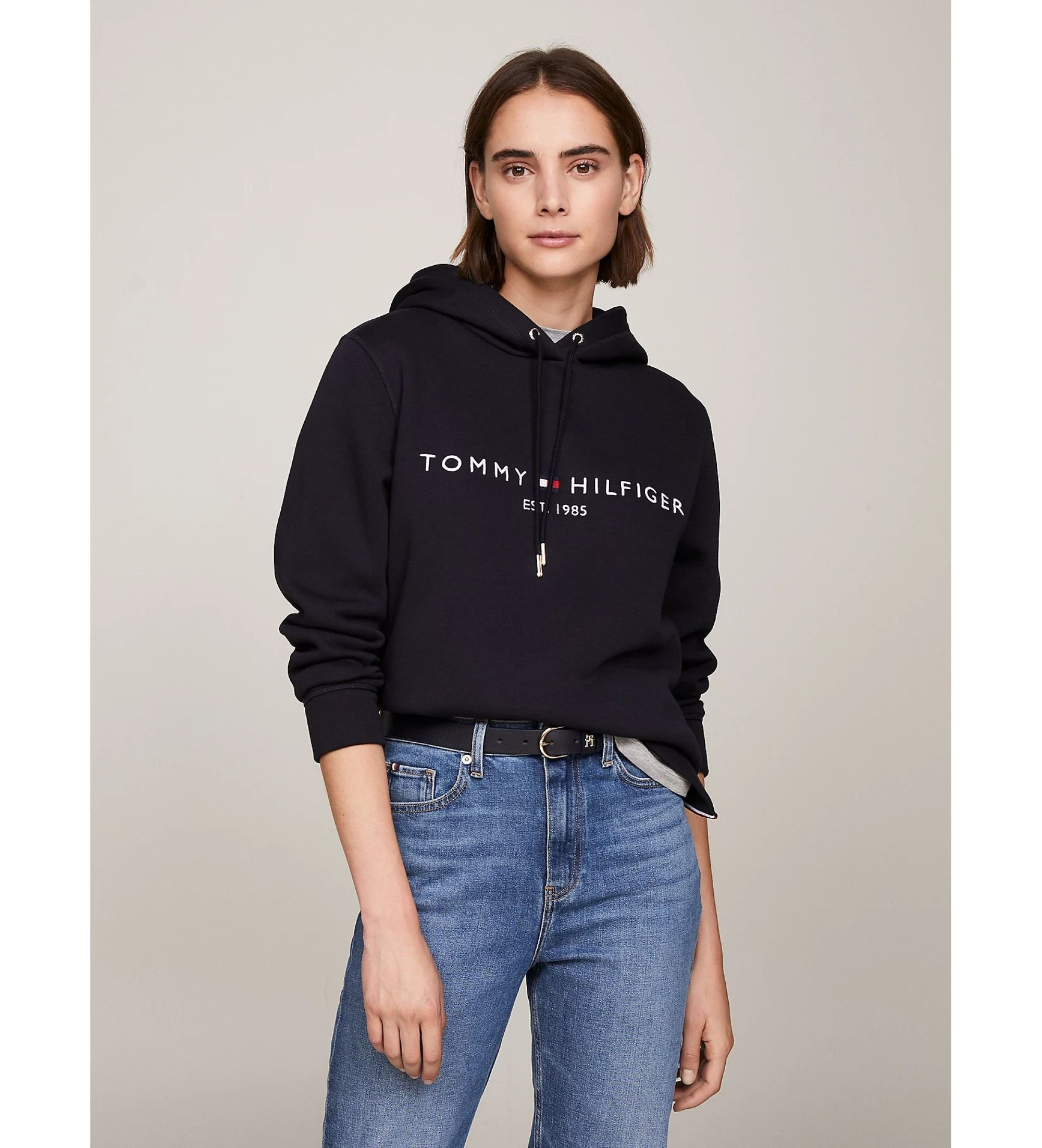 Tommy Hilfiger - Sudadera de mujer con capucha y logo