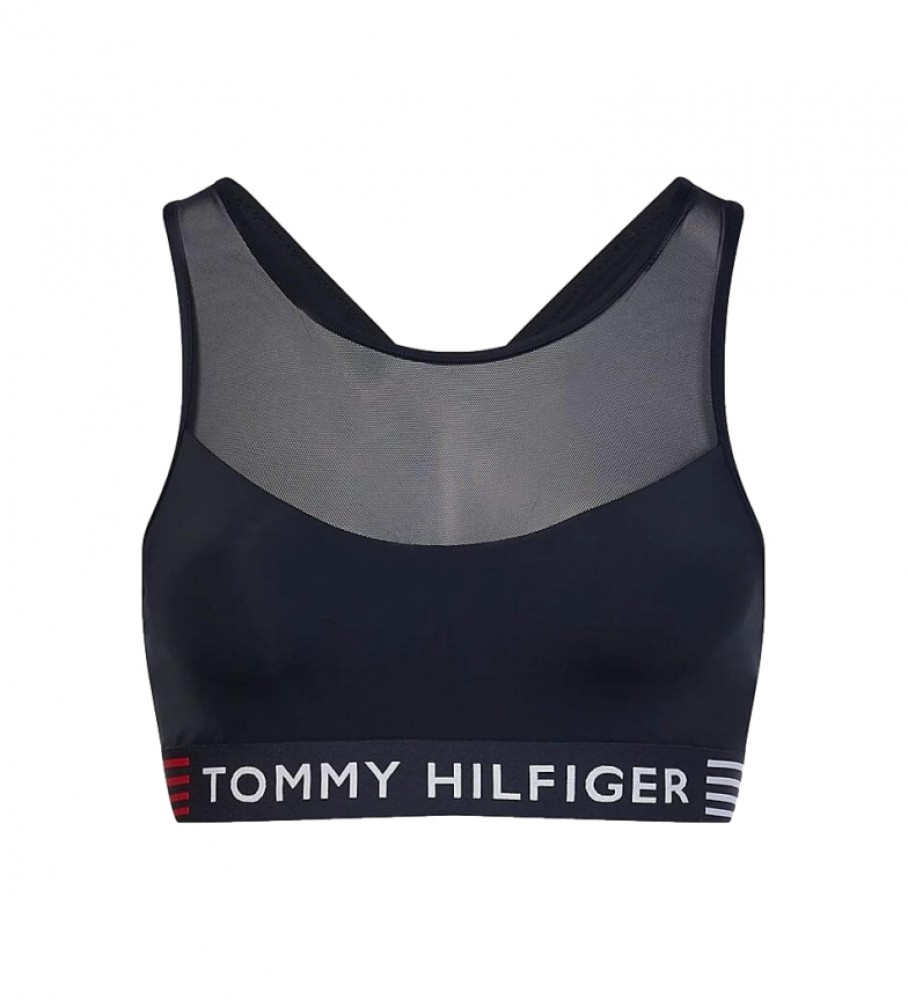 Tommy Hilfiger Soutien-gorge Bralette TH Soutien-gorge extensible en maille marine