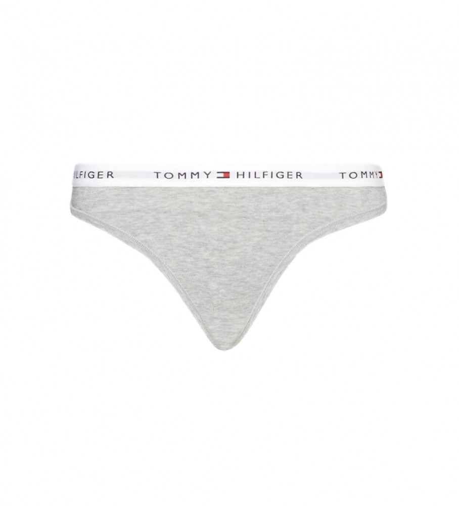 Tommy Hilfiger Thong with logo on waistband grey - ESD Store fashion,  footwear and accessories - best brands shoes and designer shoes
