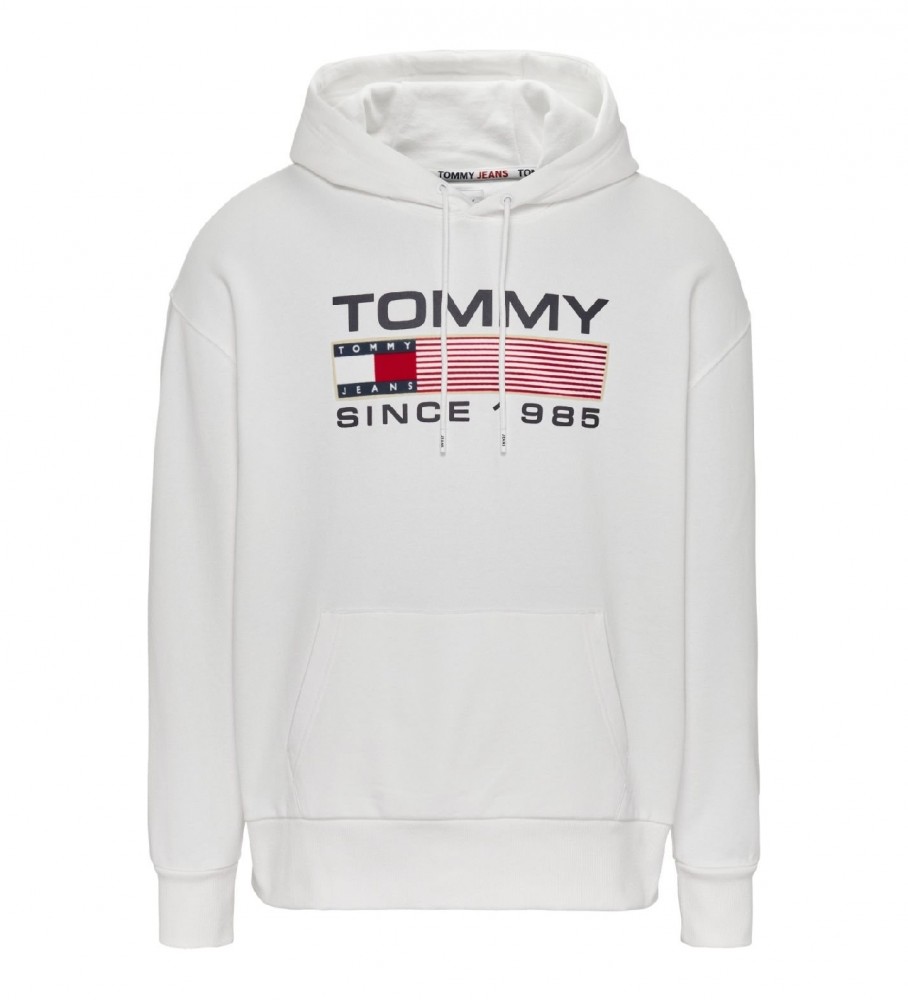 Tommy Hilfiger Sweatshirt Reg Logotipo Athletic branco