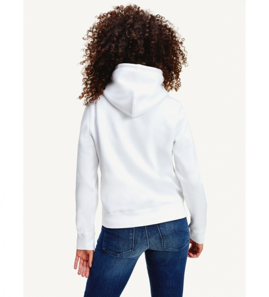 Tommy Hilfiger Felpa Regular Fleece bianca - Esdemarca Store moda,  calzature e accessori - migliori marche di scarpe e scarpe firmate