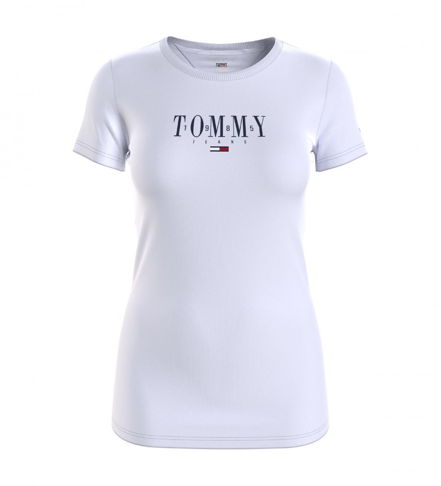 Tommy Hilfiger Camiseta Skinny Essential Logo blanco