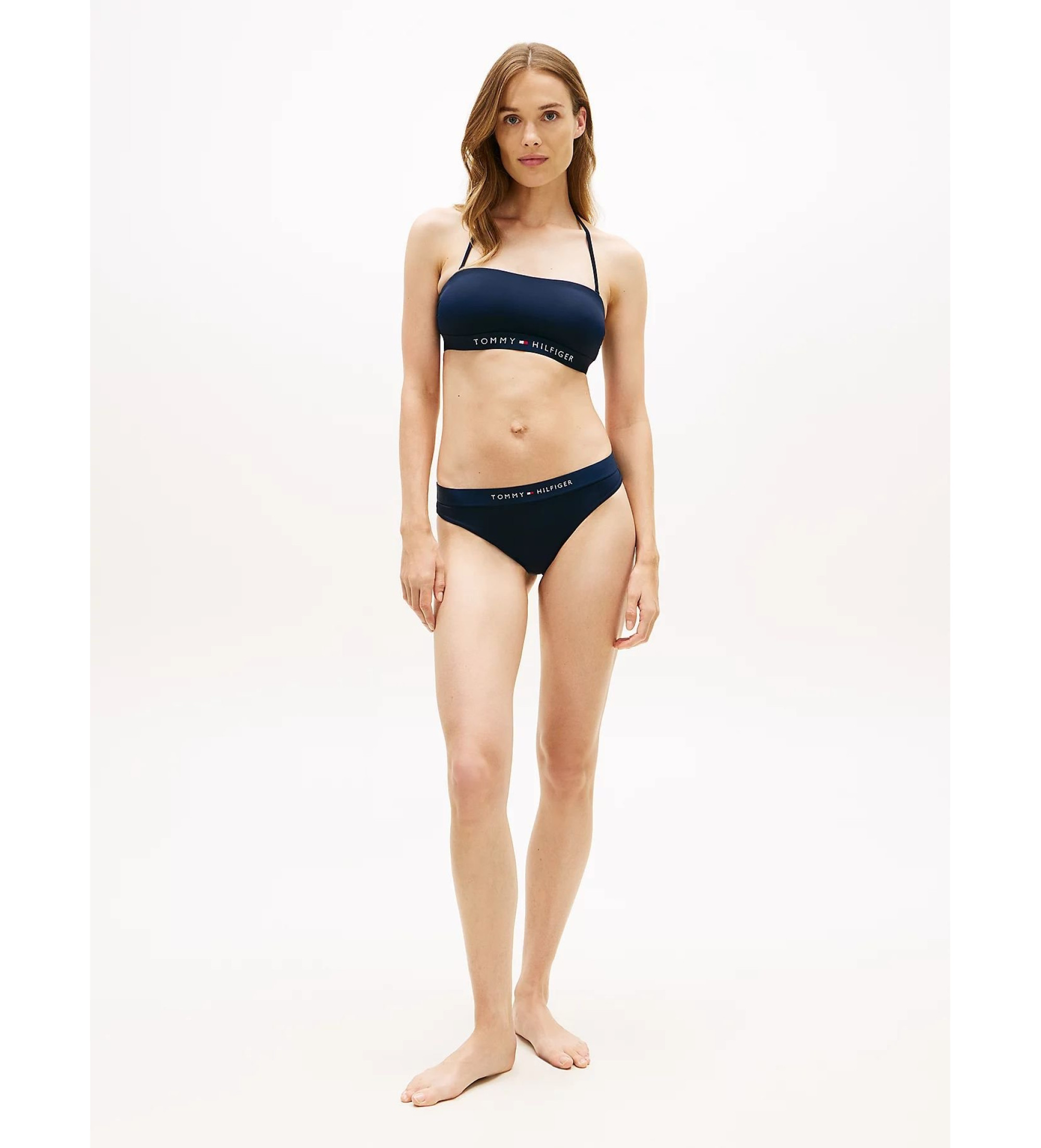 Tommy Hilfiger Góra od bikini typu bandeau Original navy