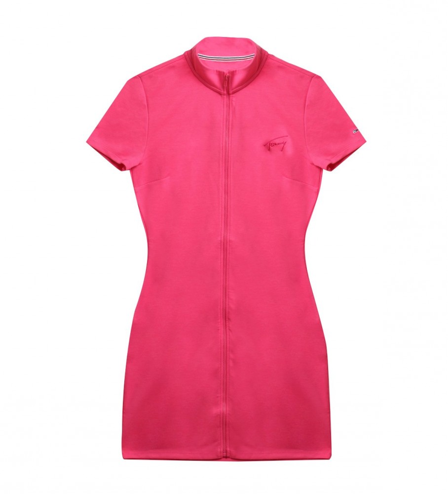 Tommy Jeans Signature Bodycon dress pink