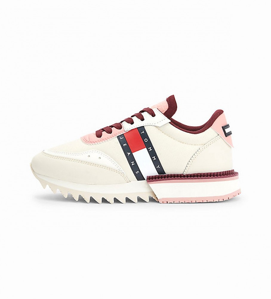 Billy goat campaign Blind Tommy Jeans Tommy Jeans Cleat beige leather sneakers - ESD Store fashion,  footwear and accessories - best brands shoes and designer shoes
