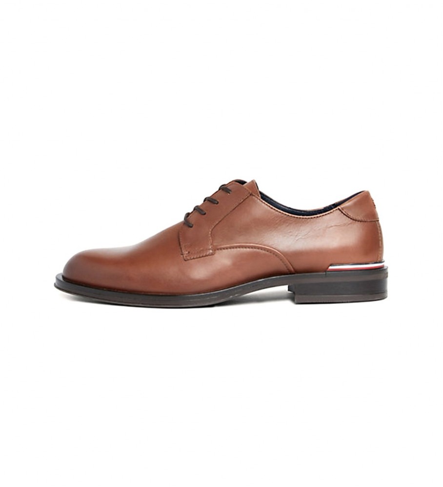 Tommy Hilfiger Brown Derby leather shoes - Store fashion, footwear and accessories - best brands shoes designer shoes