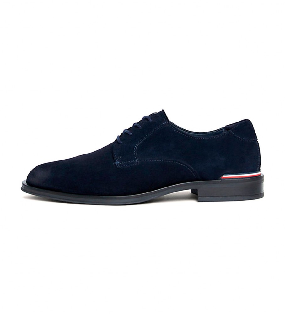 Tommy Hilfiger Derby Signature Leather Shoes navy