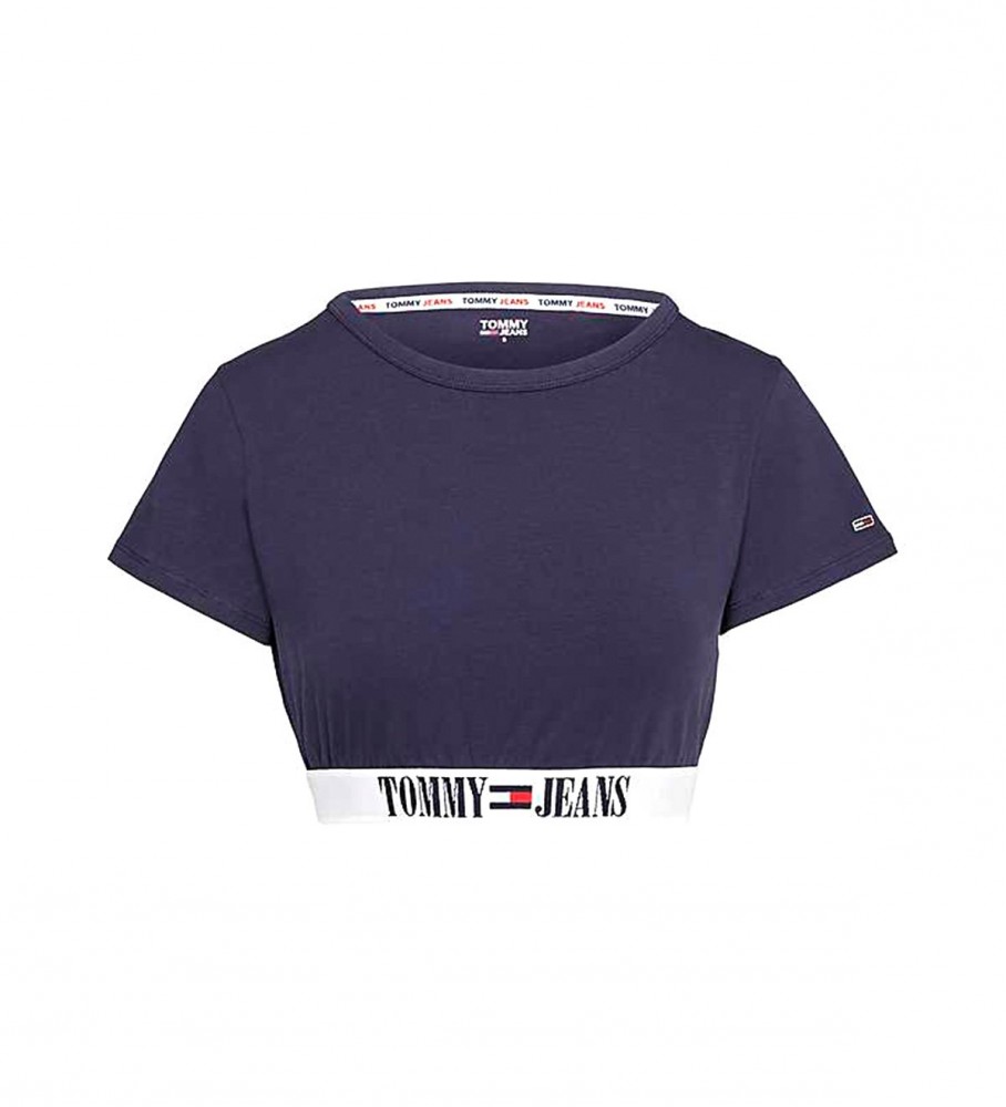 Tommy Jeans T-shirt Crop navy