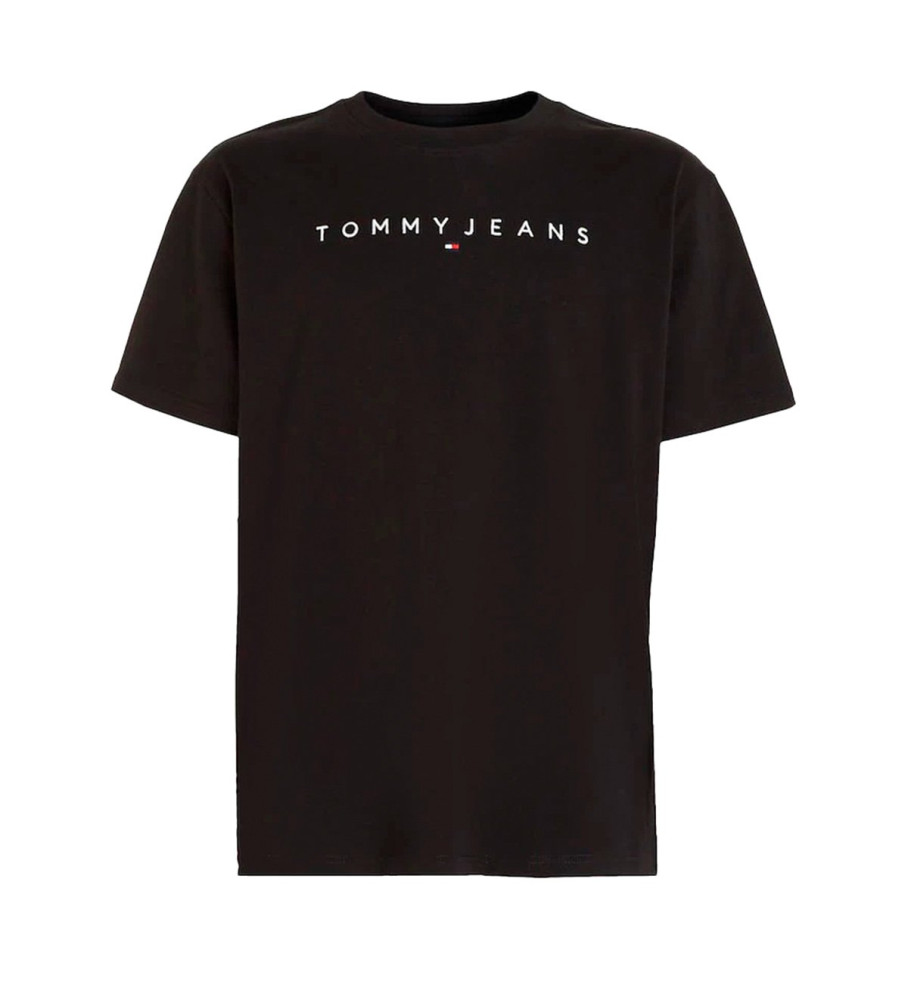 Tommy Jeans Reg Linear Logo T-shirt noir