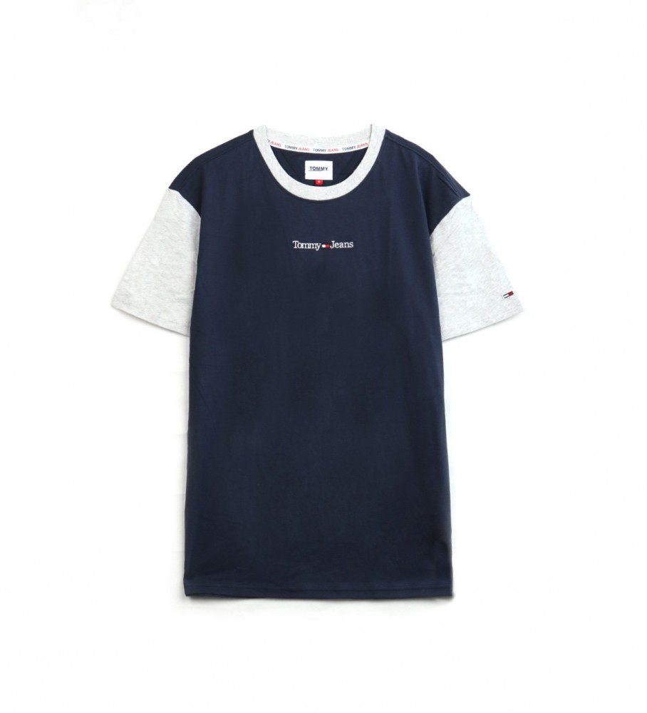 Tommy Jeans T-shirt linéaire contrasté marine