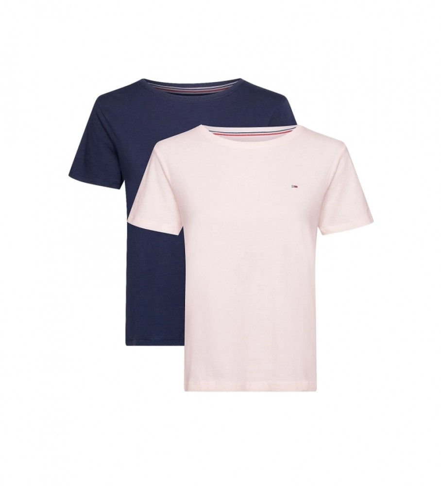 Tommy Jeans Pack 2 T-shirts Soft navy, rosa