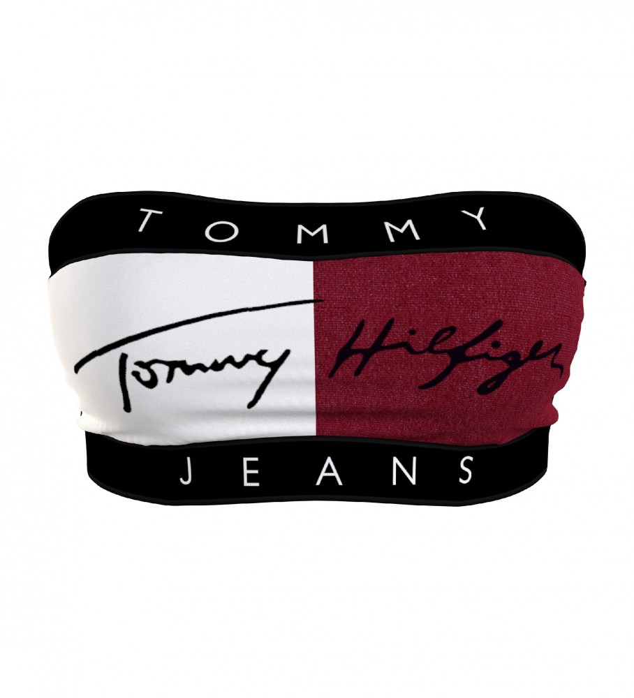 Tommy Jeans Top bandeau noir