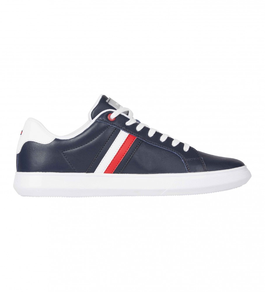 Tommy Hilfiger leather sneakers in navy