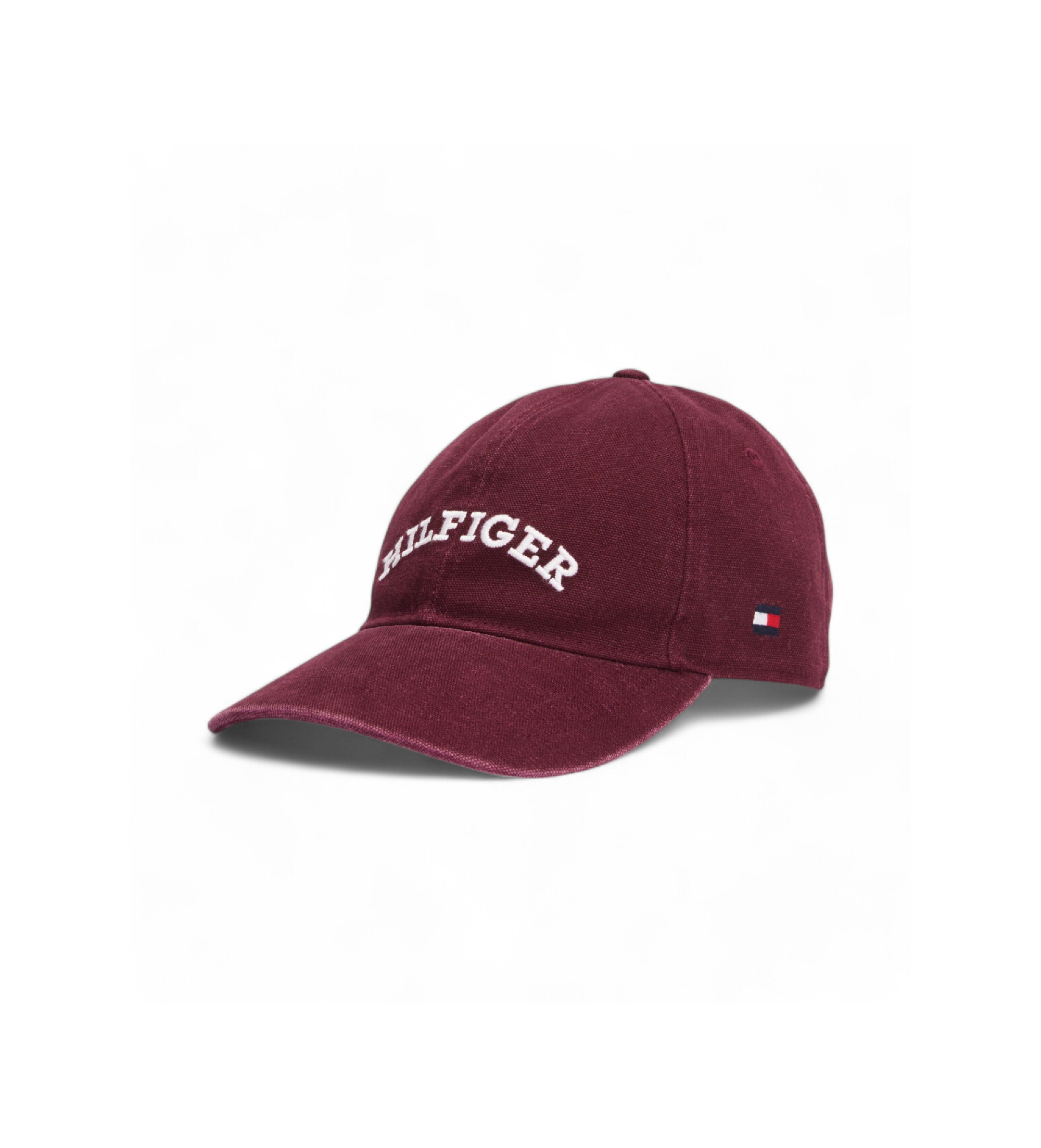 Tommy Hilfiger Bordowa monotypowa czapka z daszkiem