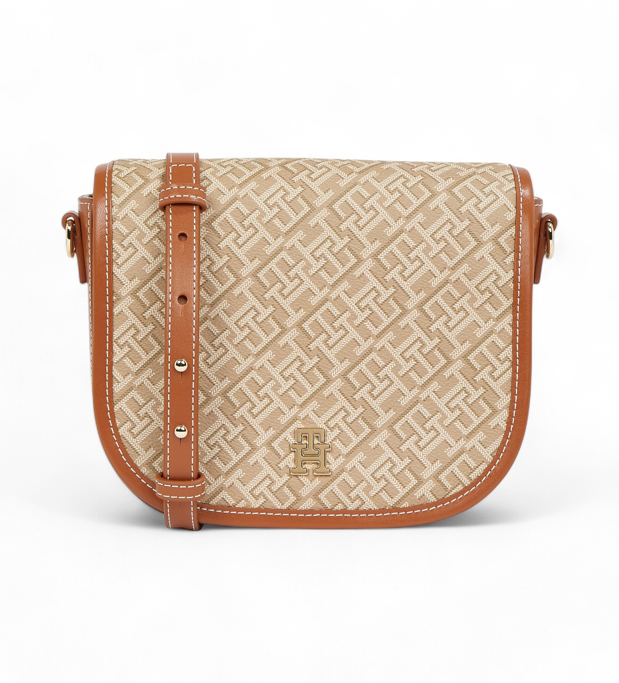 Tommy Hilfiger Bolso de piel Monoplay beige Tienda Esdemarca - Main Image