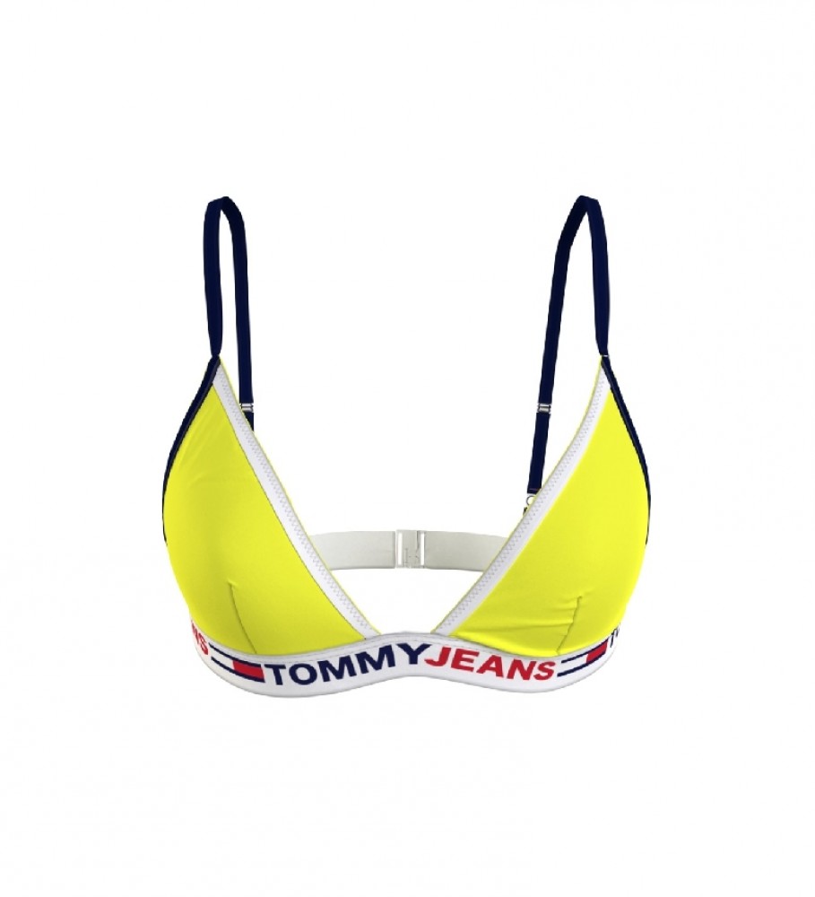 Tommy Hilfiger Top de bikini Triangle Fixed amarillo