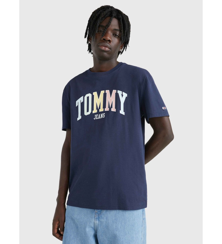 Tommy Jeans T-shirt avec logo de l'université Navy