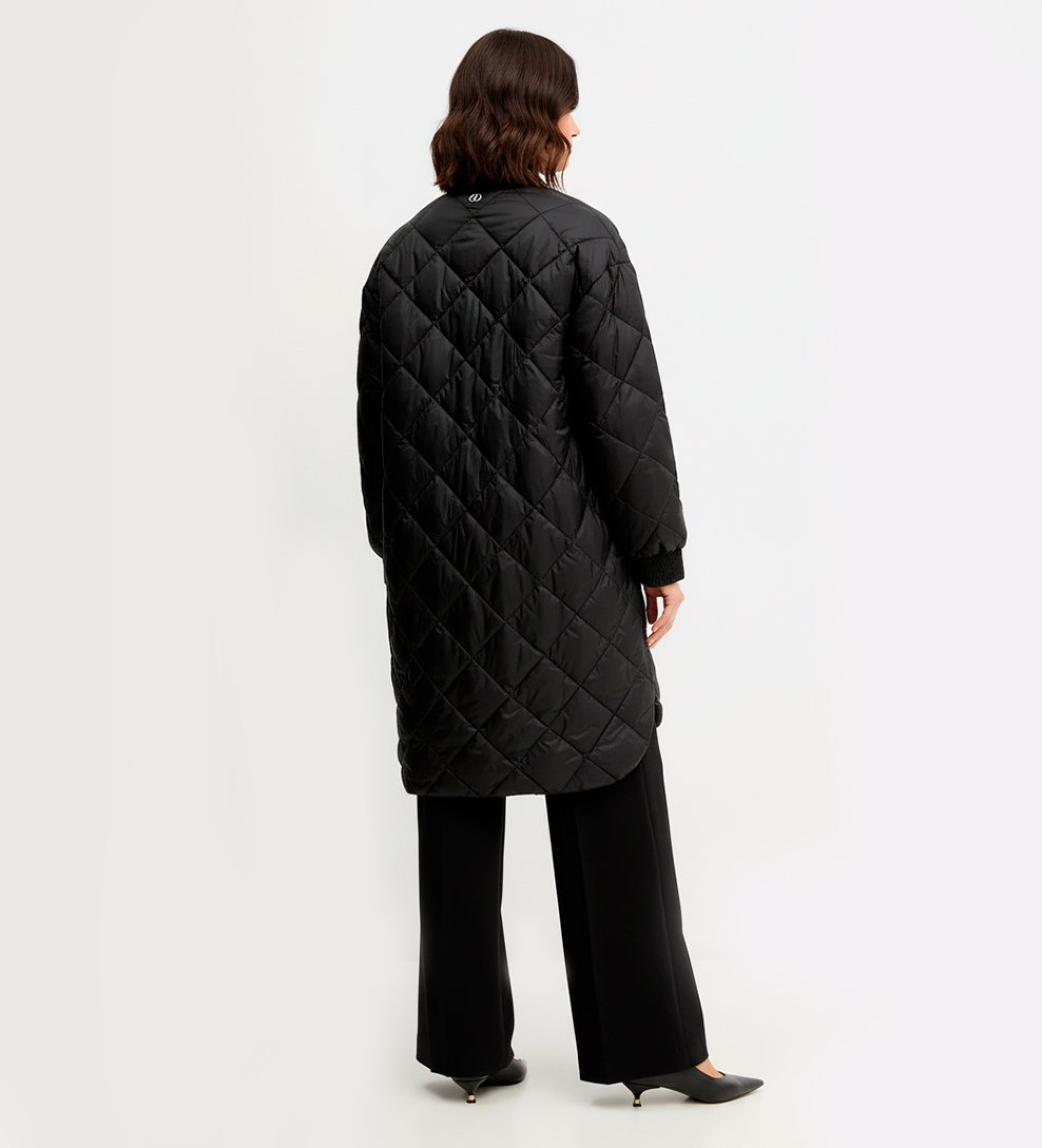 Twinset Lång jacka svart Twinset Lång jacka svart