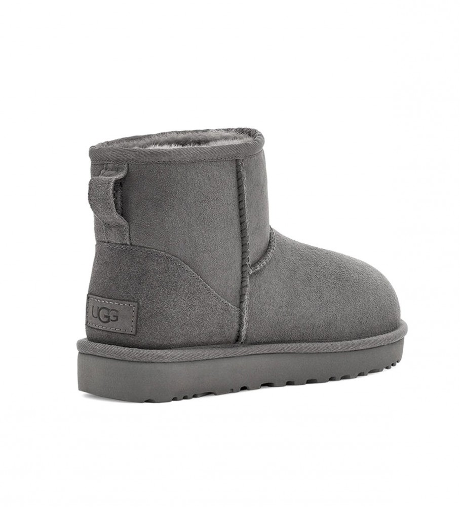 UGG Classic Mini II grijs lederen laarzen - Esdemarca winkel voor schoenen,  mode en accessoires - merkschoenen en merksneakers