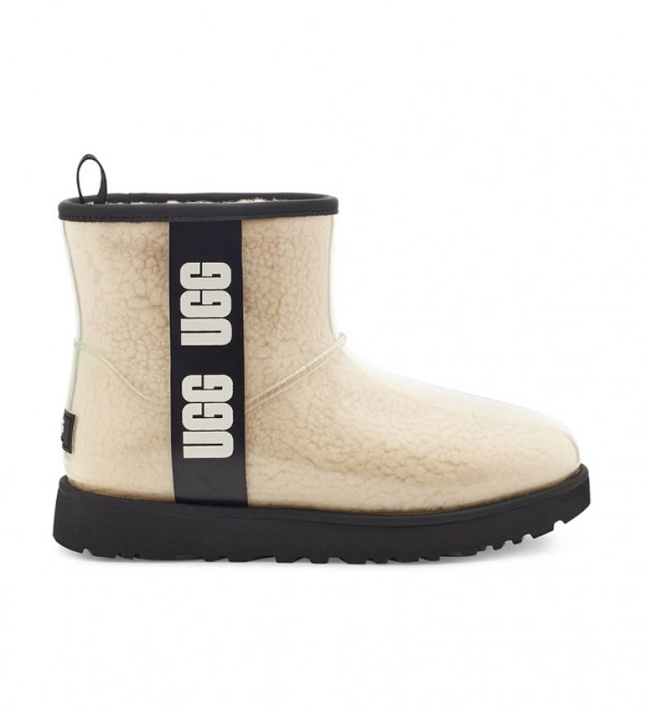 UGG Classic Clear Mini beige ankle boots